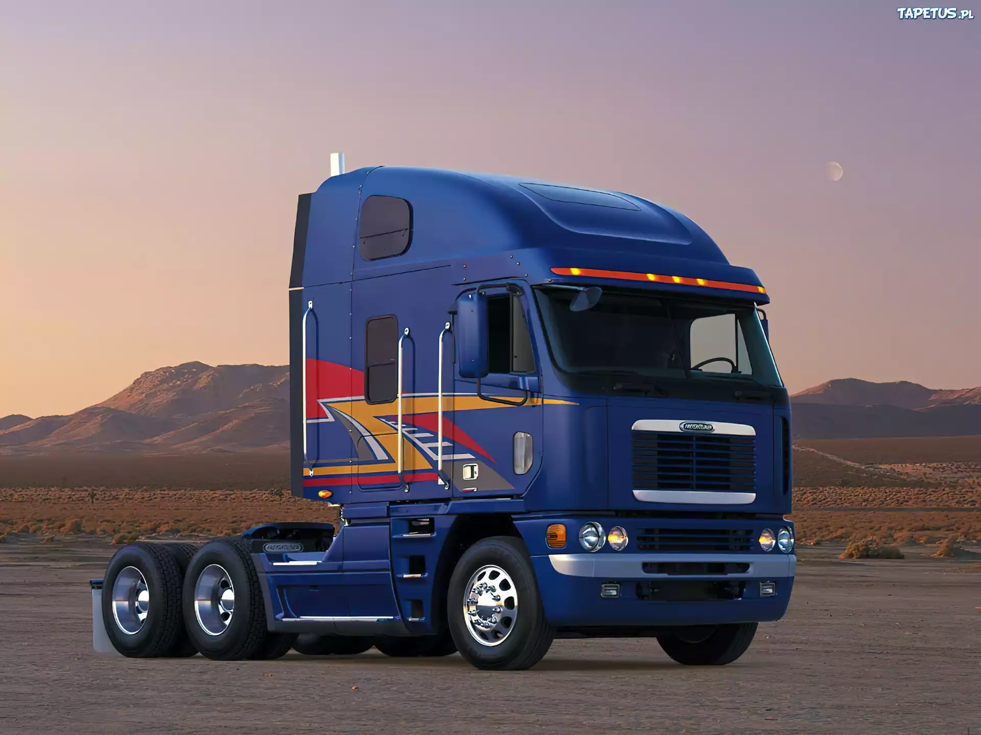 Niebieski Freightliner