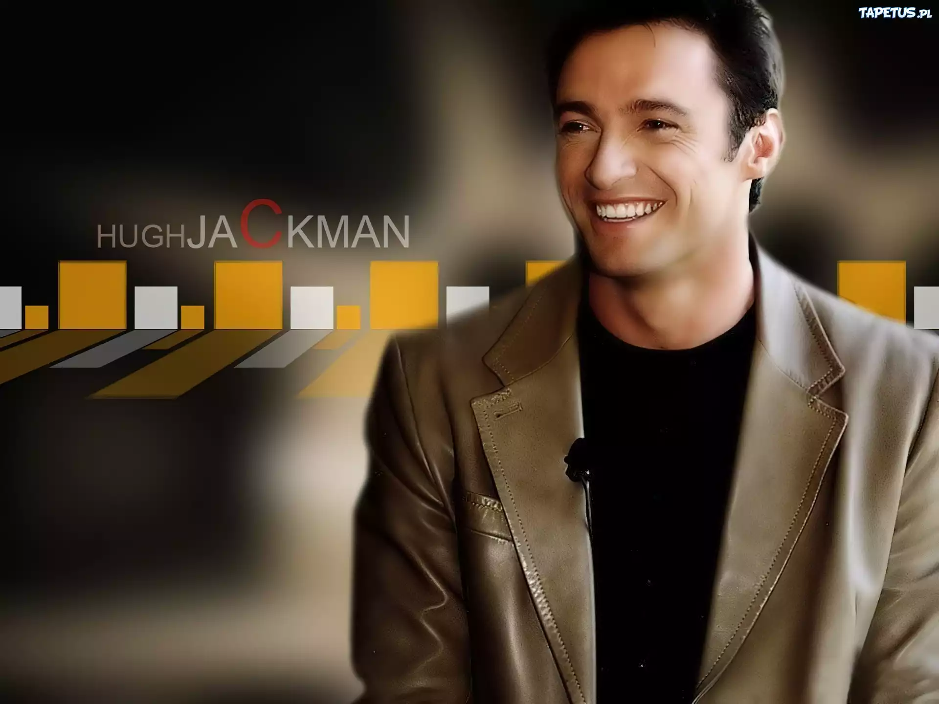 Hugh Jackman,skórzana kurtka