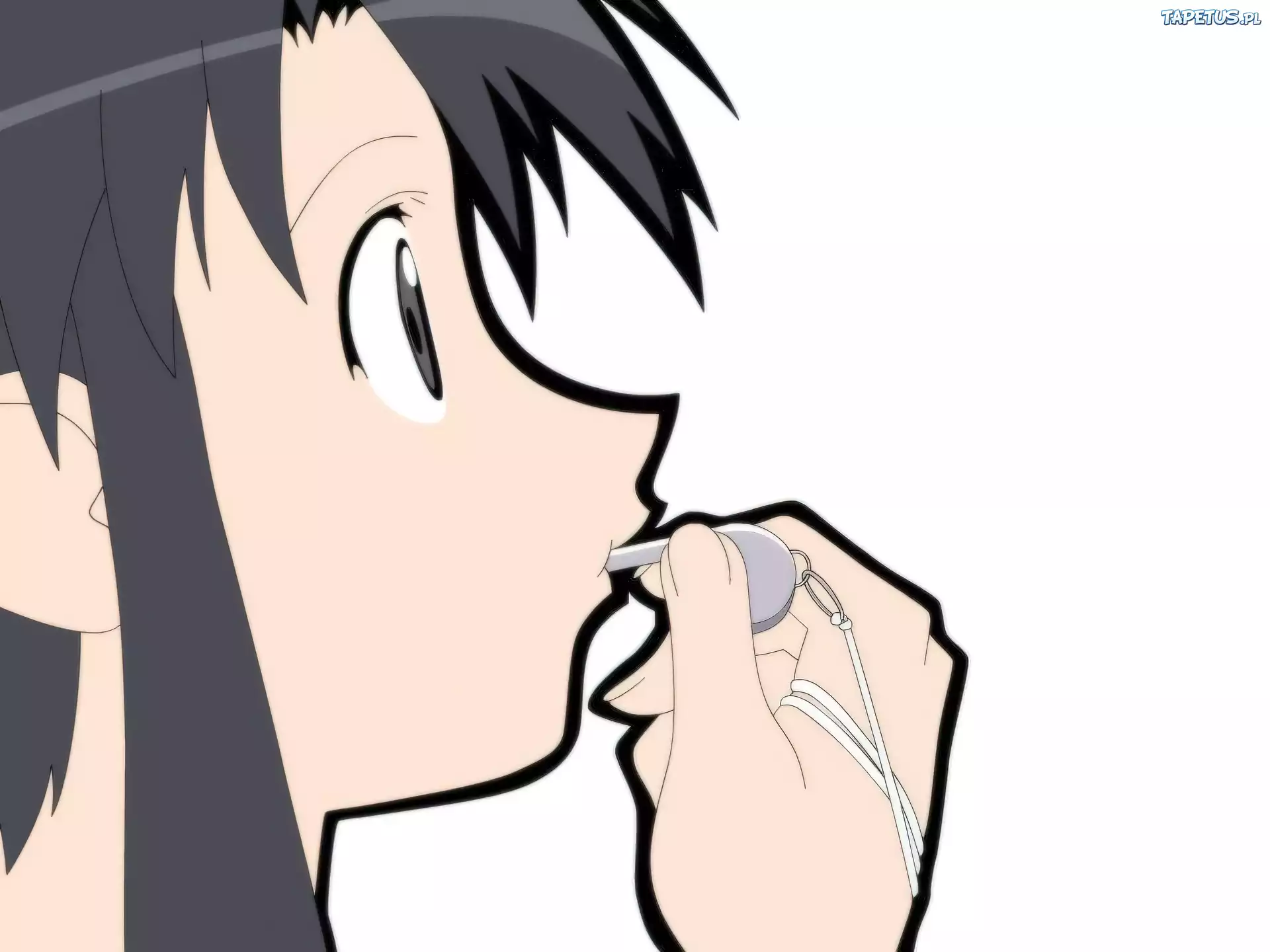 Azumanga Daioh, twarz, gwizdek, postać