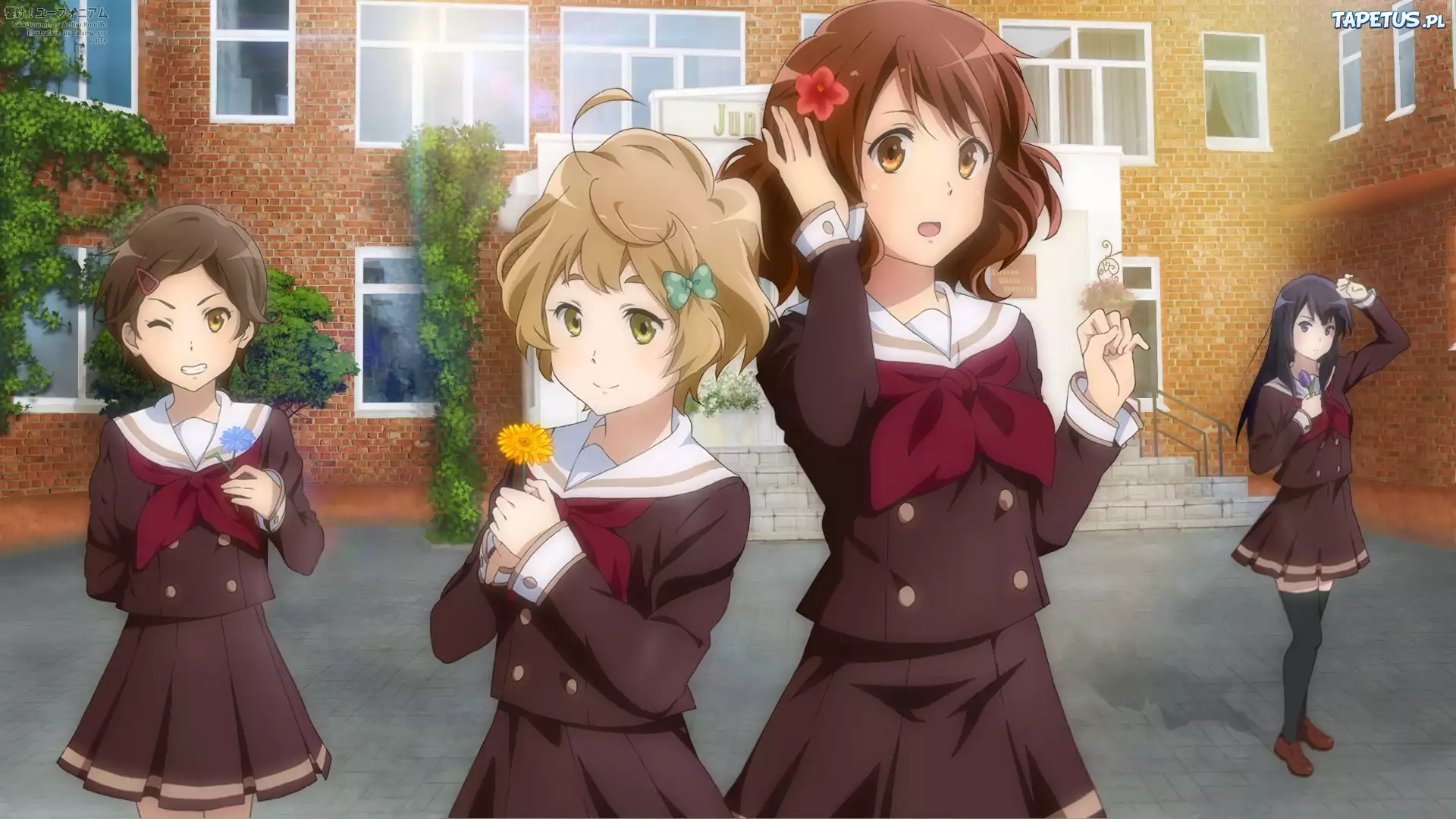Hibike! Euphonium, Katou Hazuki, Kawashima Sapphire, Kousaka Reina, Oumae Kumiko