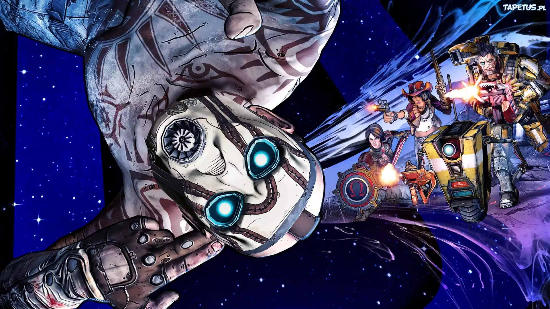 Borderlands: The Pre-Sequel, Kosmos, Maska, Broń