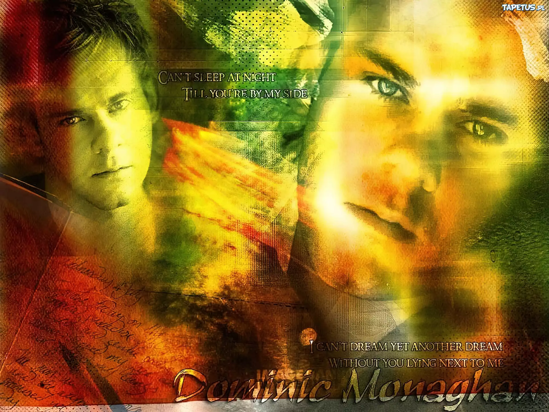 Dominic Monaghan,twarz, oczy