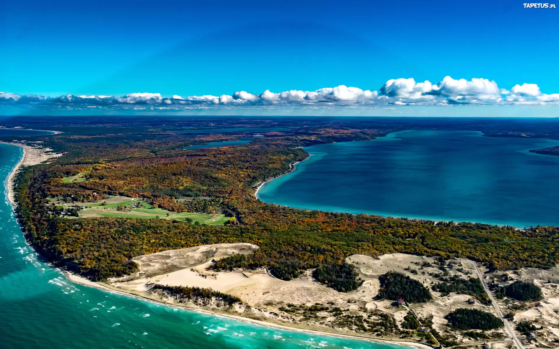 Michigan, Jezioro Crystal Lake, USA