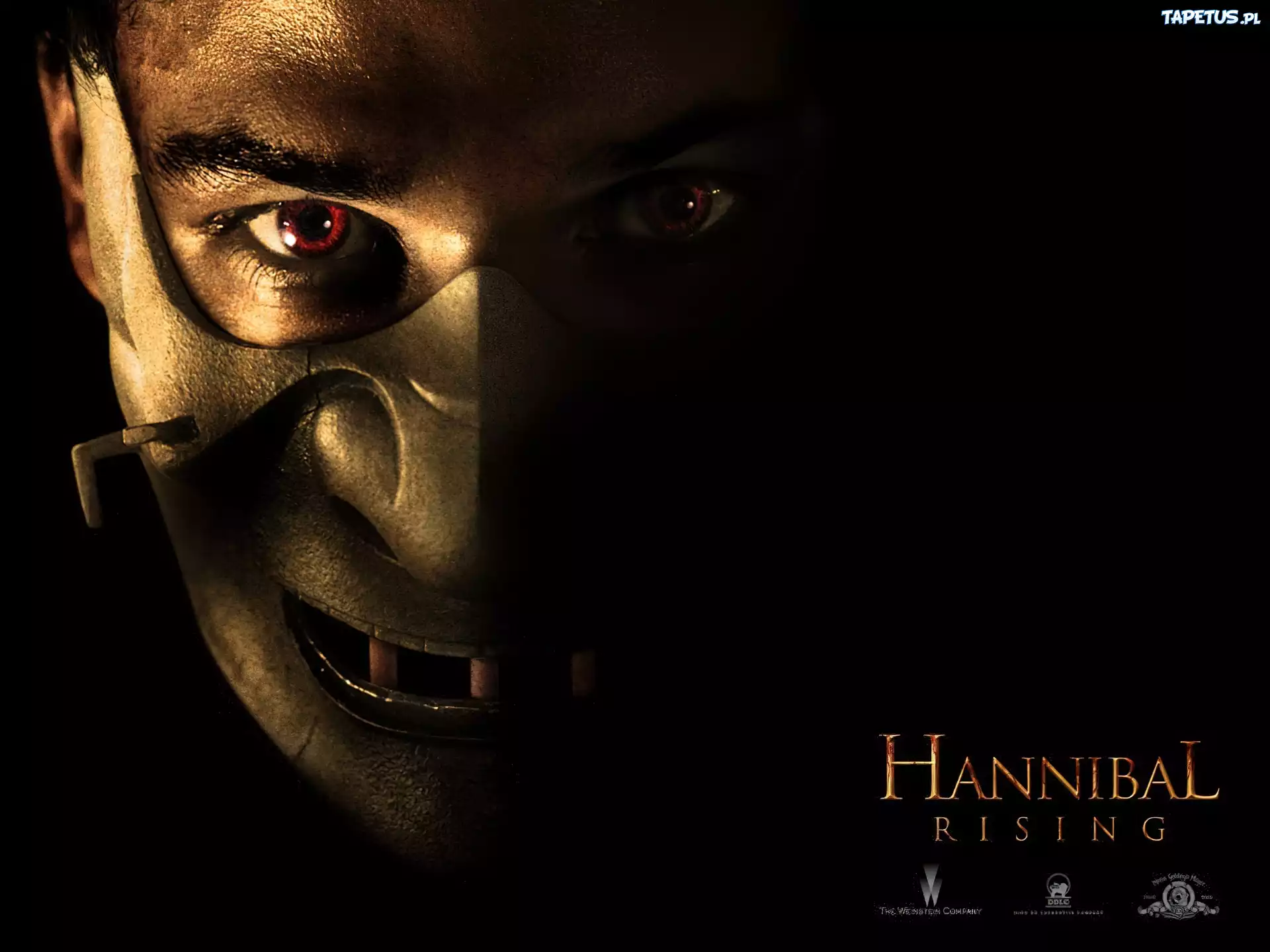 Hannibal Rising, Gaspard Ulliel, maska, czerwone, oczy