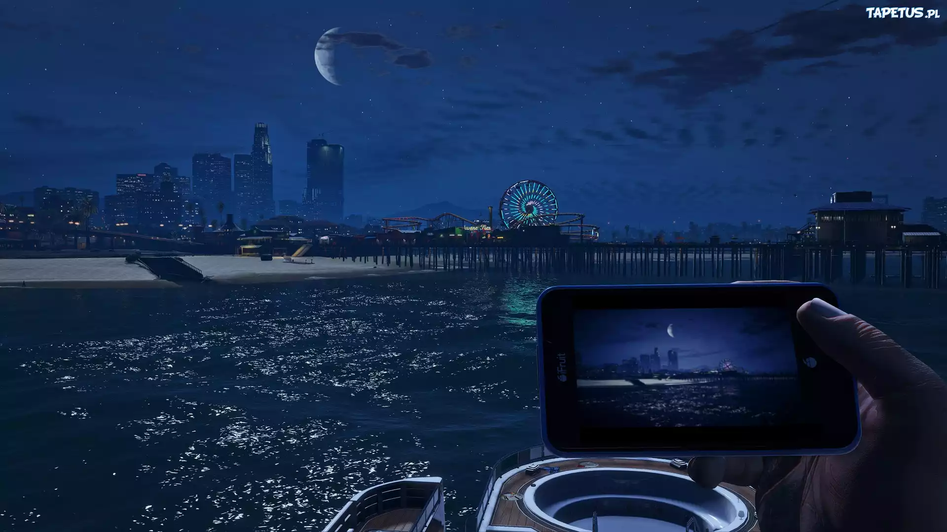Noc, Miasto, Drapacze Chmur, Gta 5