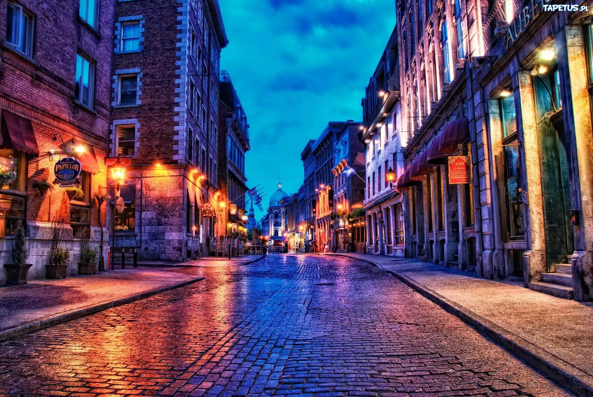 Ulica, Miasto nocą
