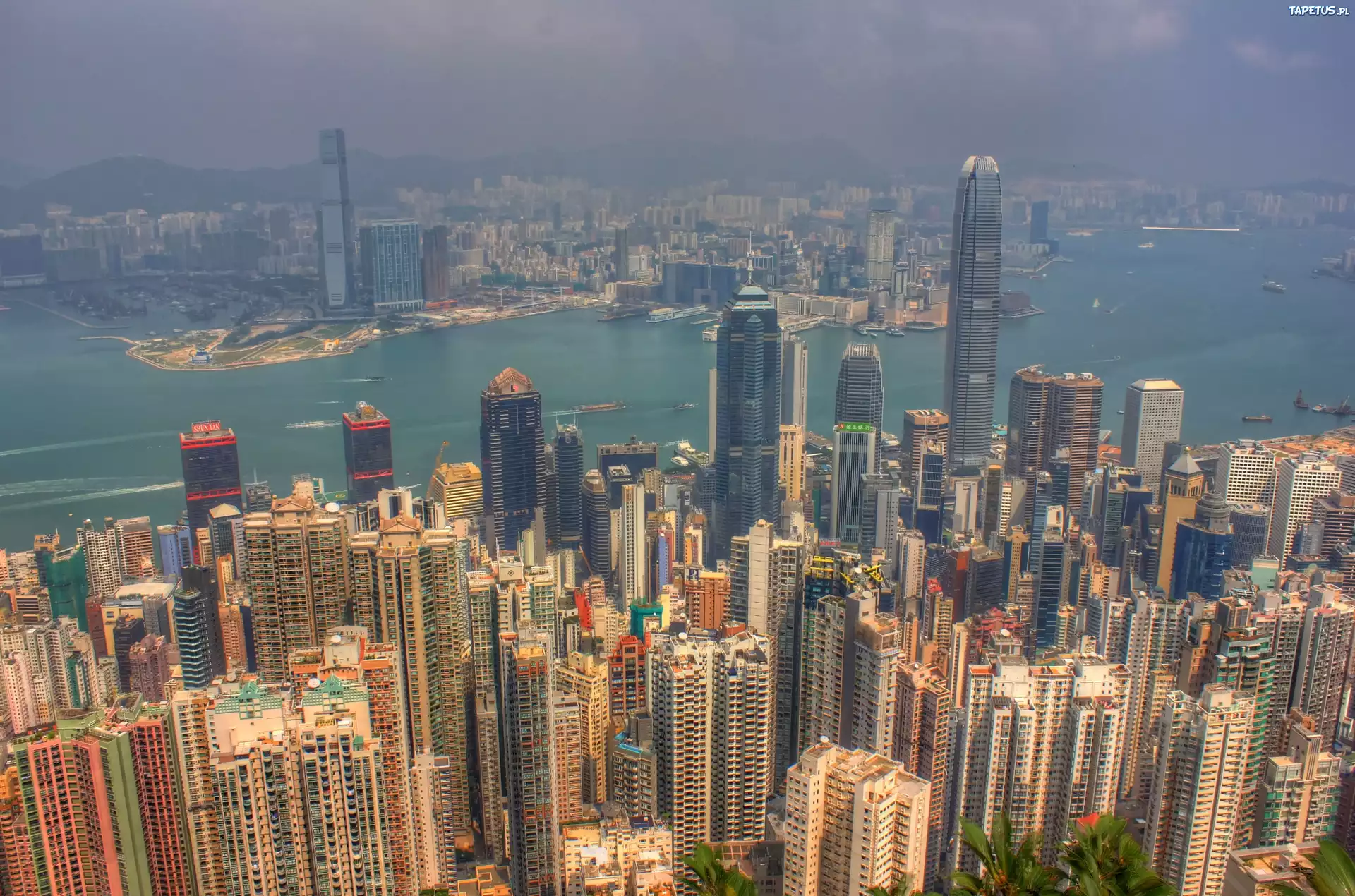 Hong Kong, Chiny, Miasto, Drapacz Chmur