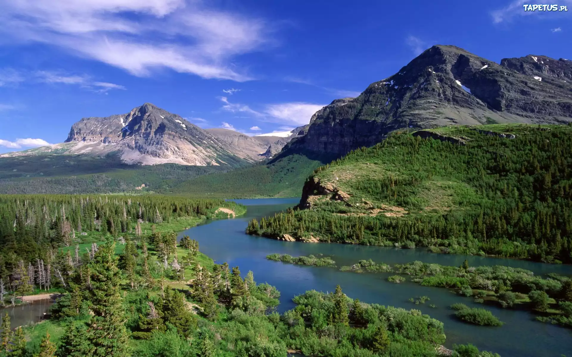 Особенности природных парков. Штат Монтана. Глейшер (национальный парк, США). Штат Монтана лес. Глейшер (национальный парк, Канада).