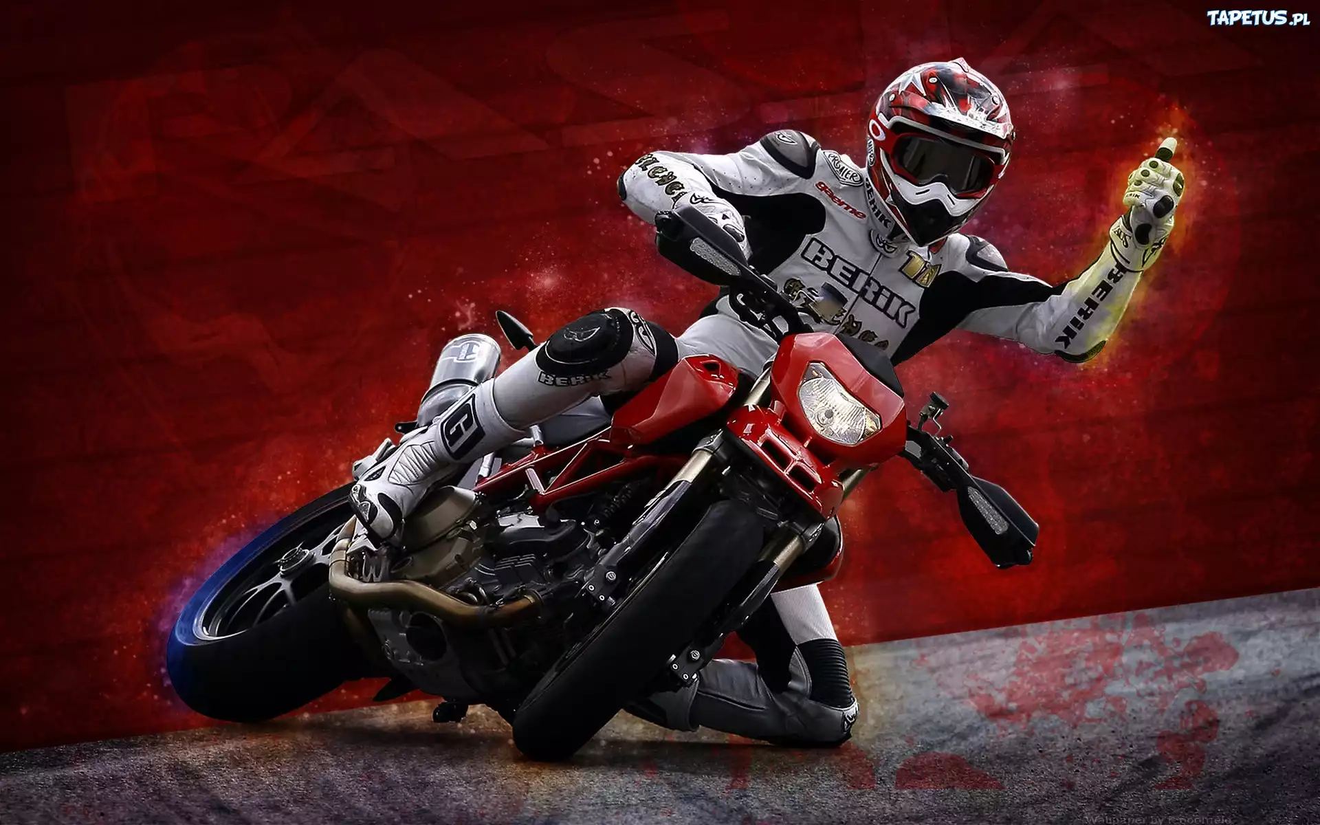 Motocykl, Ducati, Motocyklista, Motor, Pasja