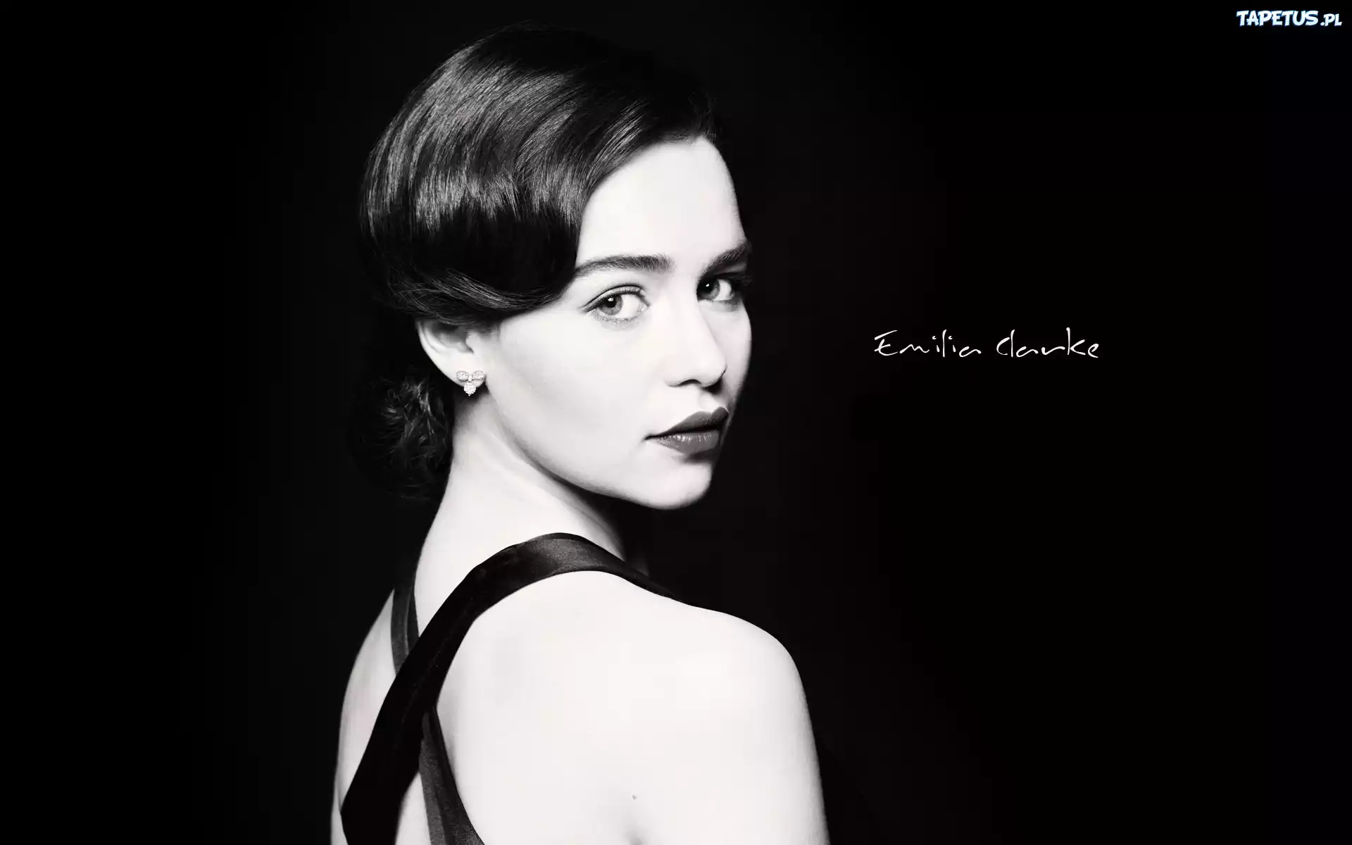 Kobieta, Aktorka, Emilia Clarke, Czarno-Białe