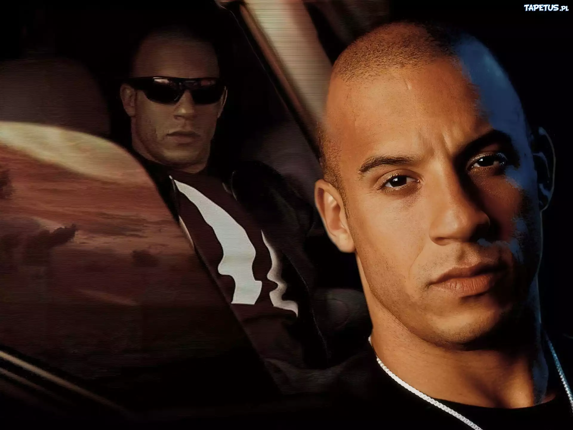Vin Diesel,ciemne oczy