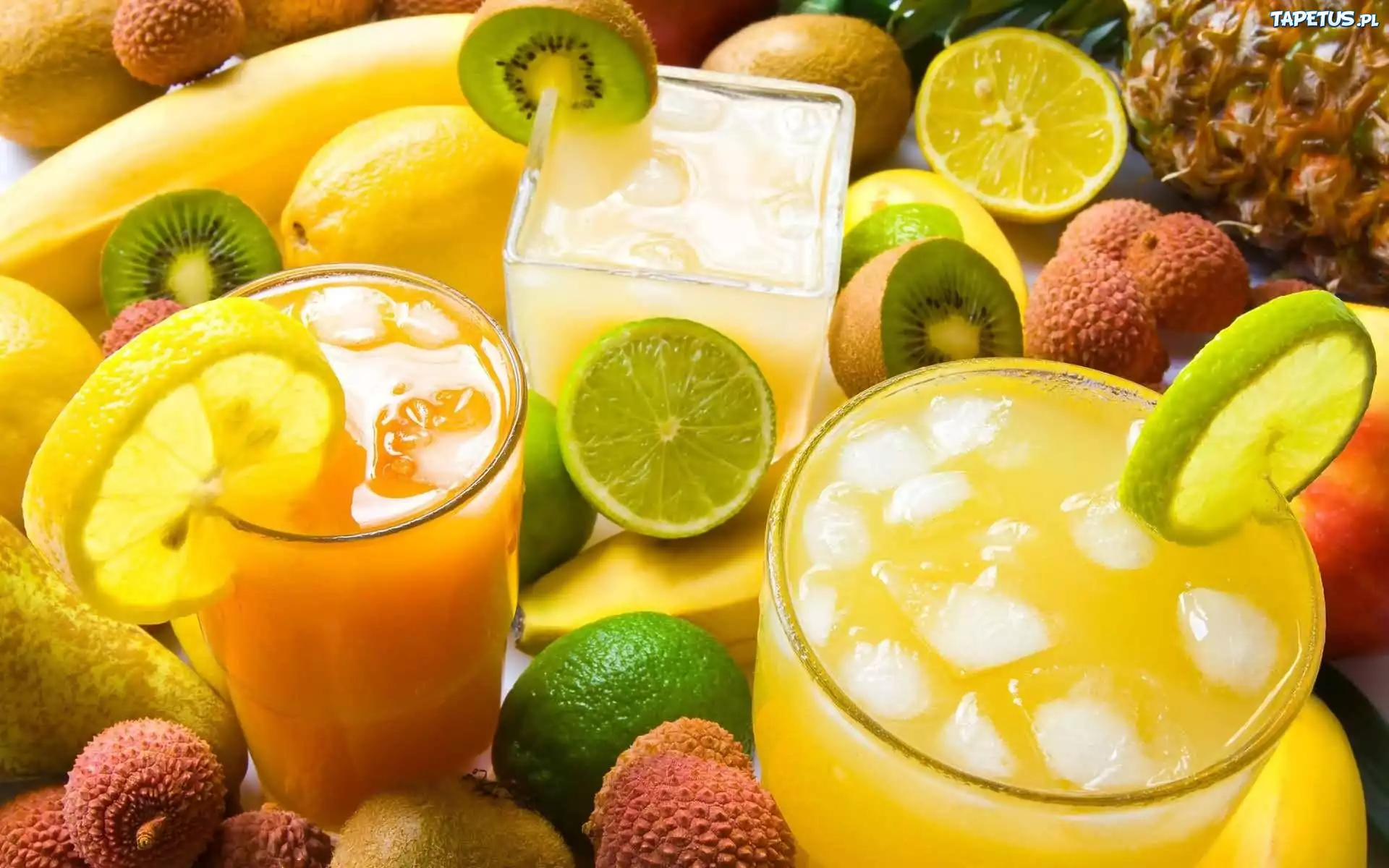 Soki, Lód, Liczi, Limonka, Cytryna, Kiwi
