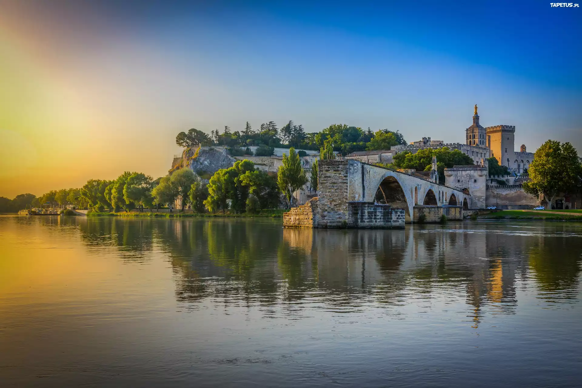 Francja, Avignon, Rzeka, Pałac