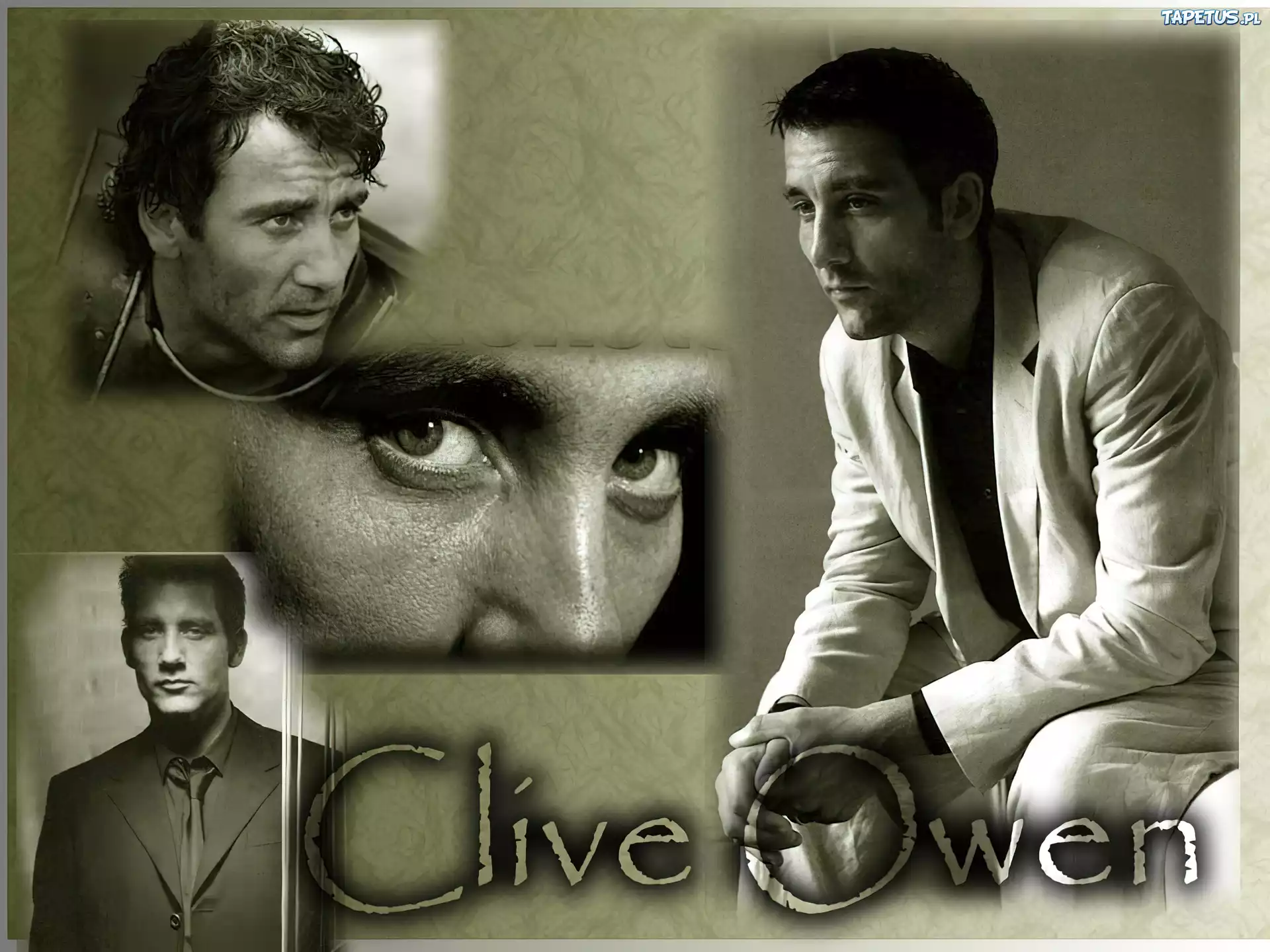 Clive Owen,jasny garnitur