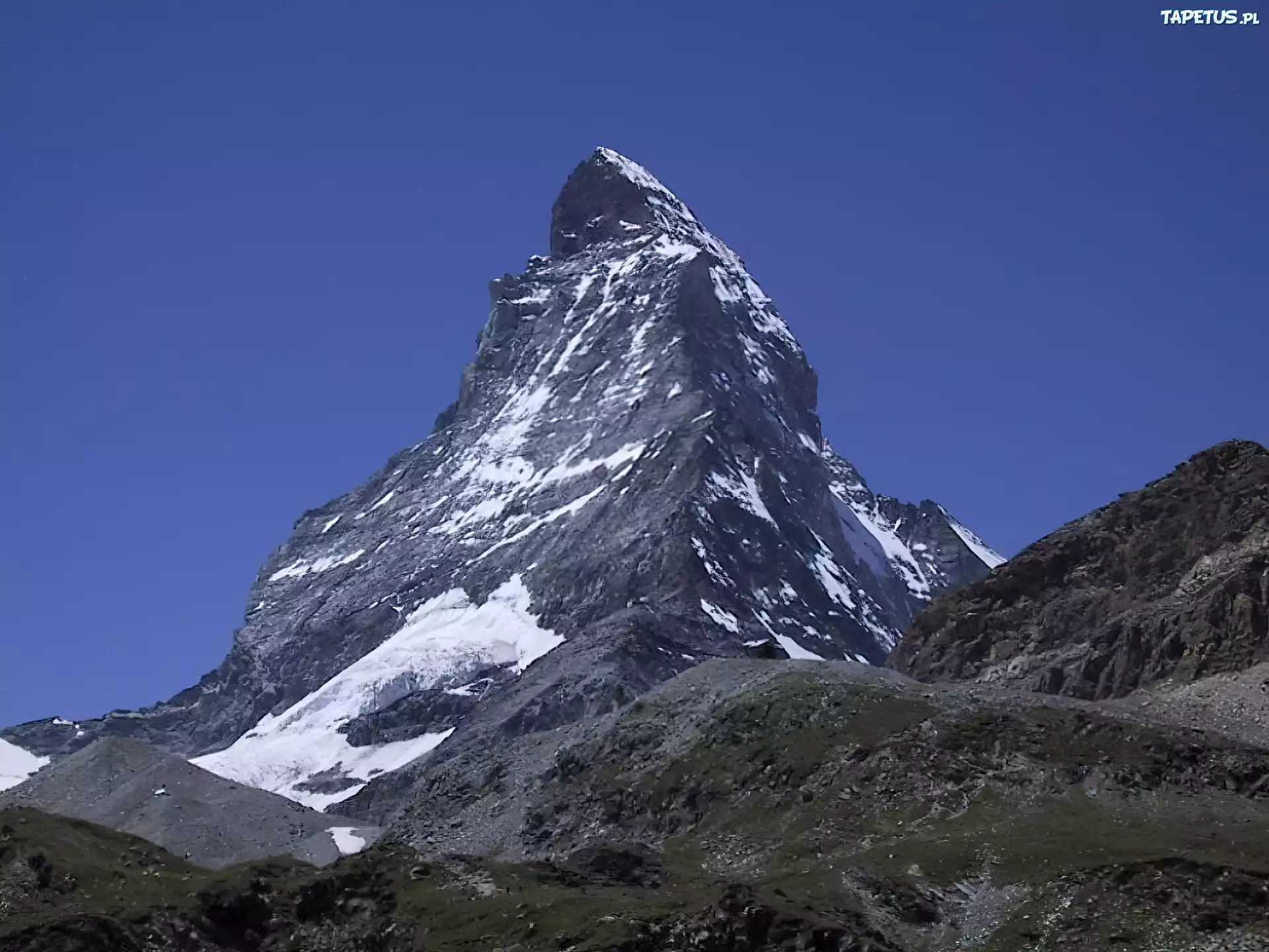 Pogranicze, Włochy, Szwajcaria, Góra Matterhorn