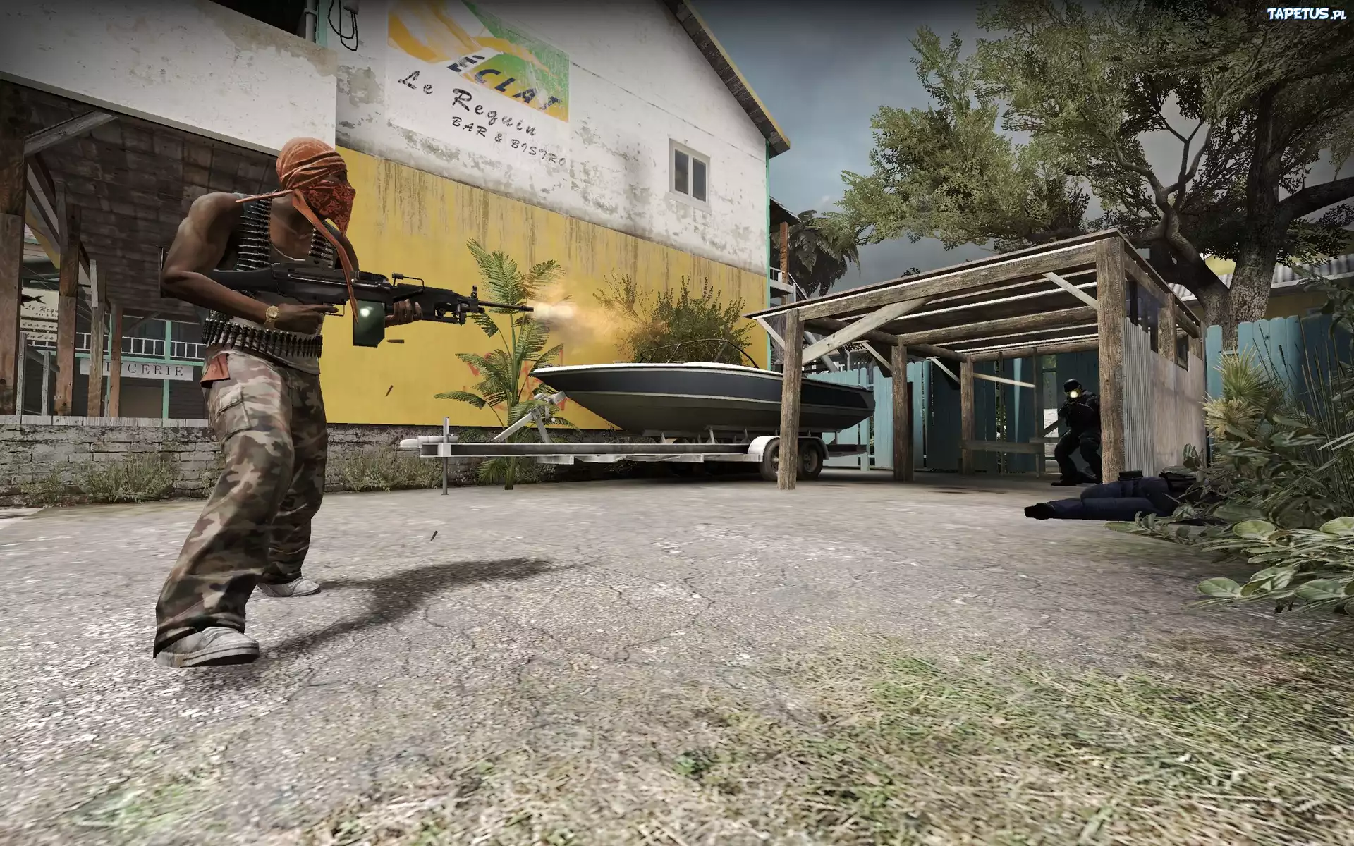 Counter Strike, Budynek, Postacie, Strzelanina