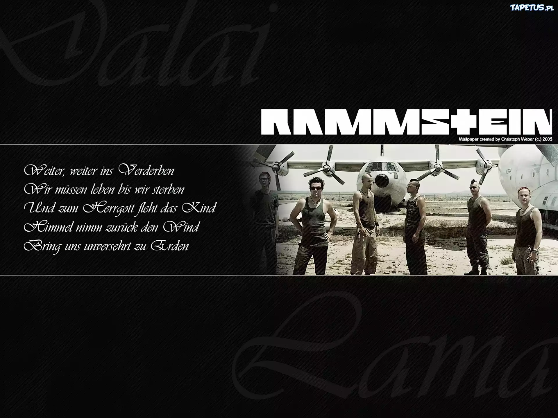 Rammstein,samolot