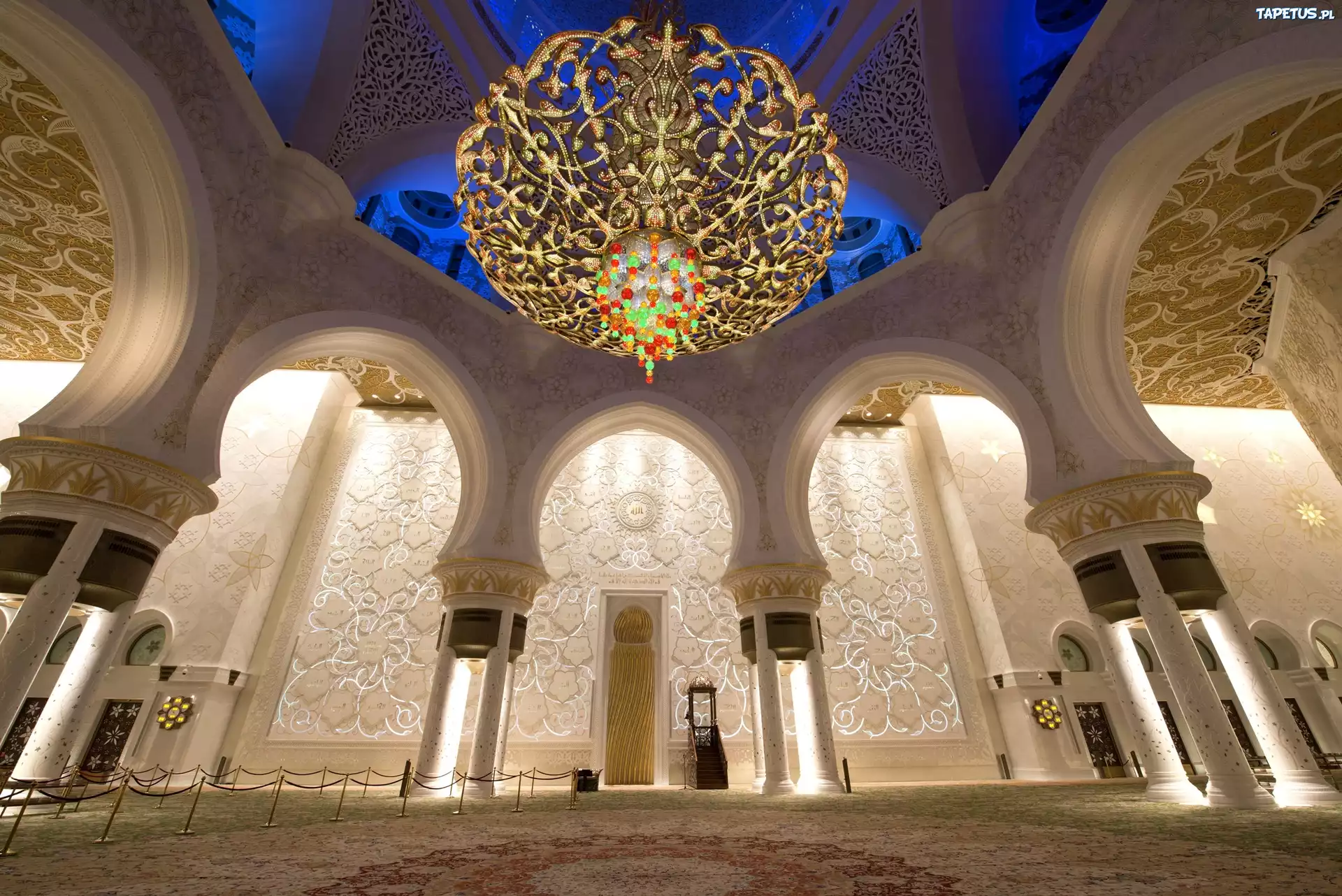 Meczet, Wnętrze, Abu Dhabi