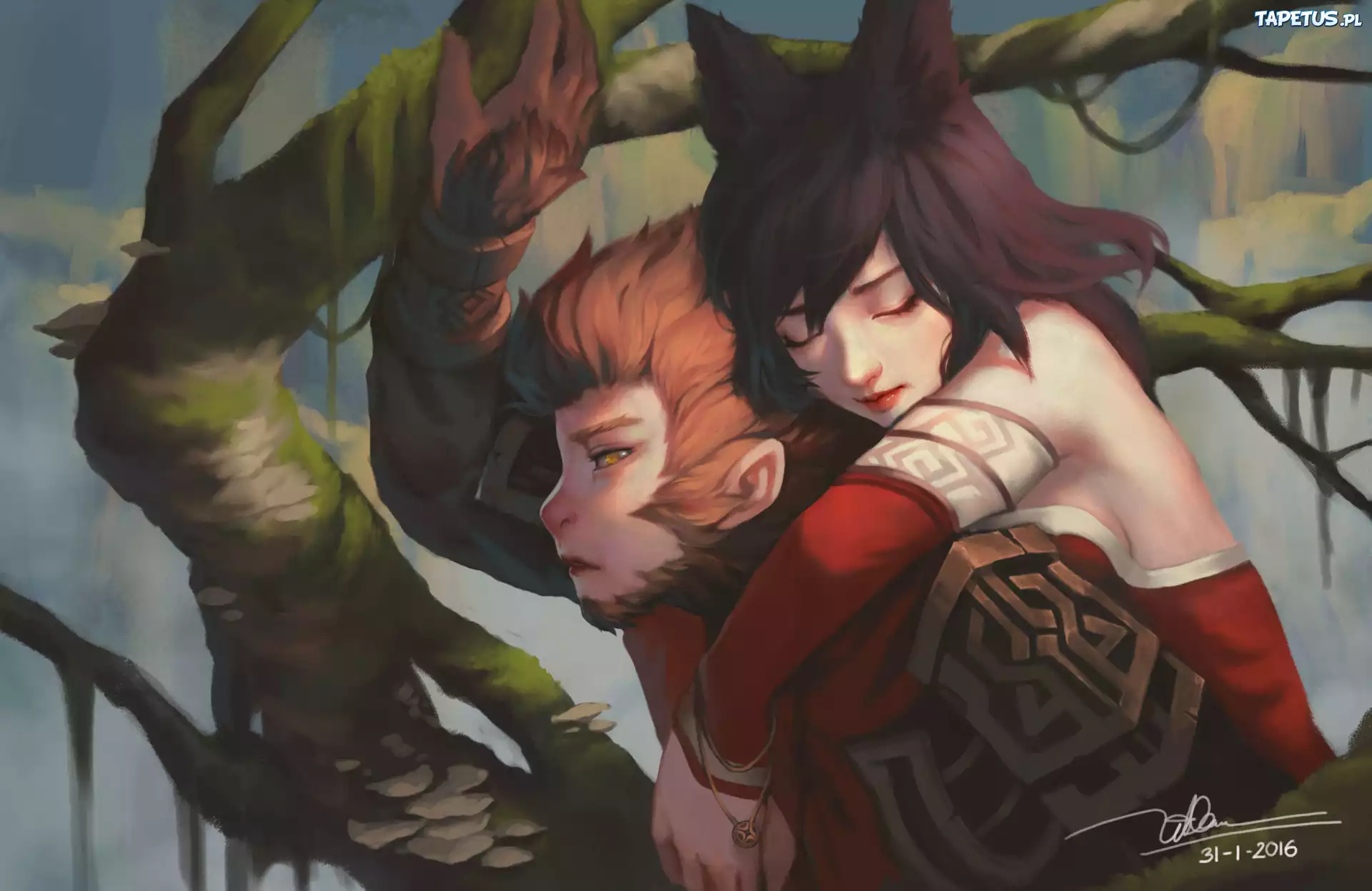 Leagune of legends Ahri, Wukong
