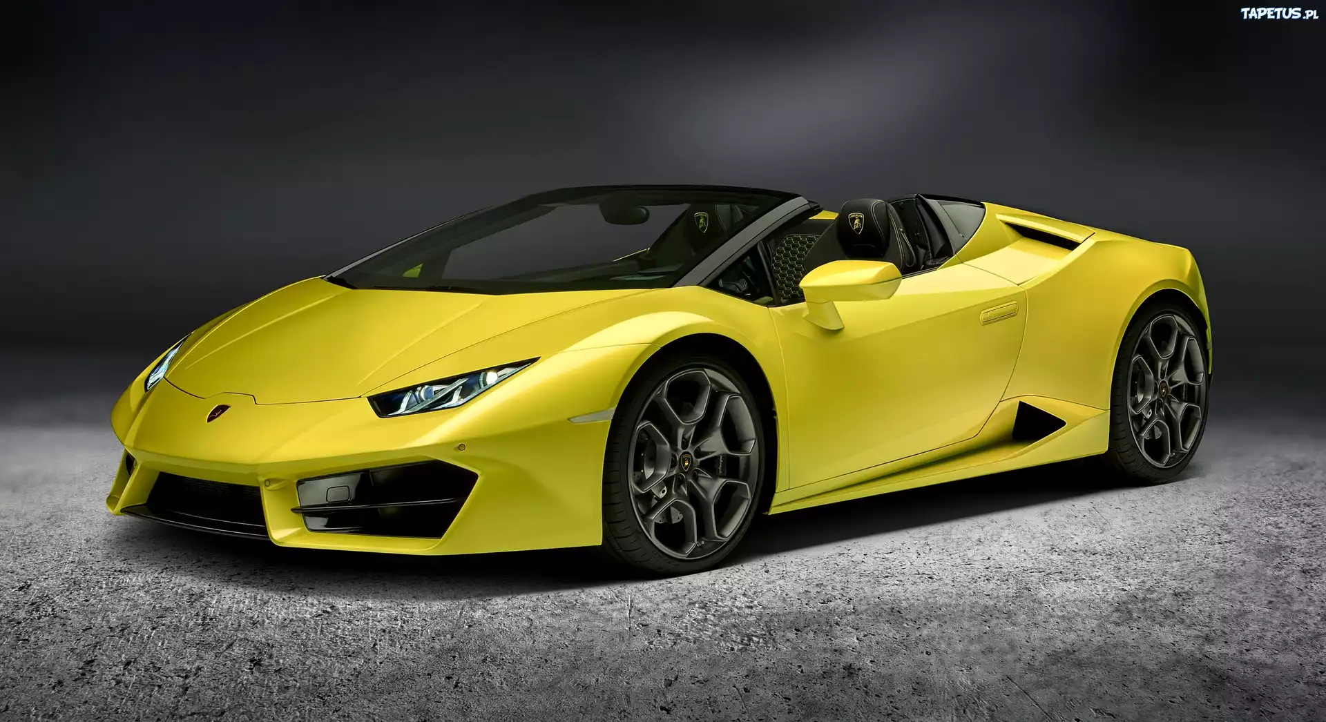 Żółte, Lamborghini, Huracan