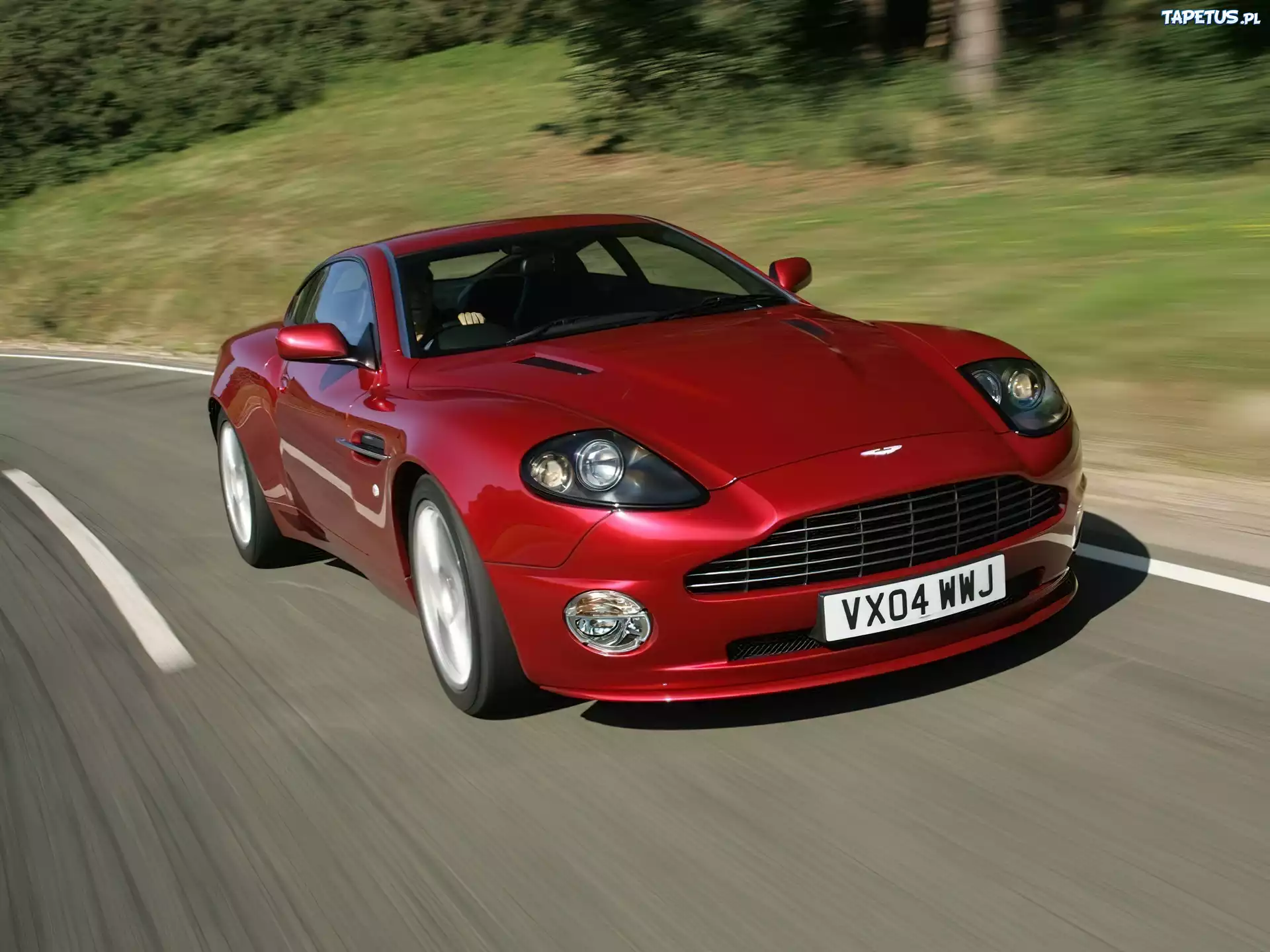 Bordowy, Aston, V12 Vanquish