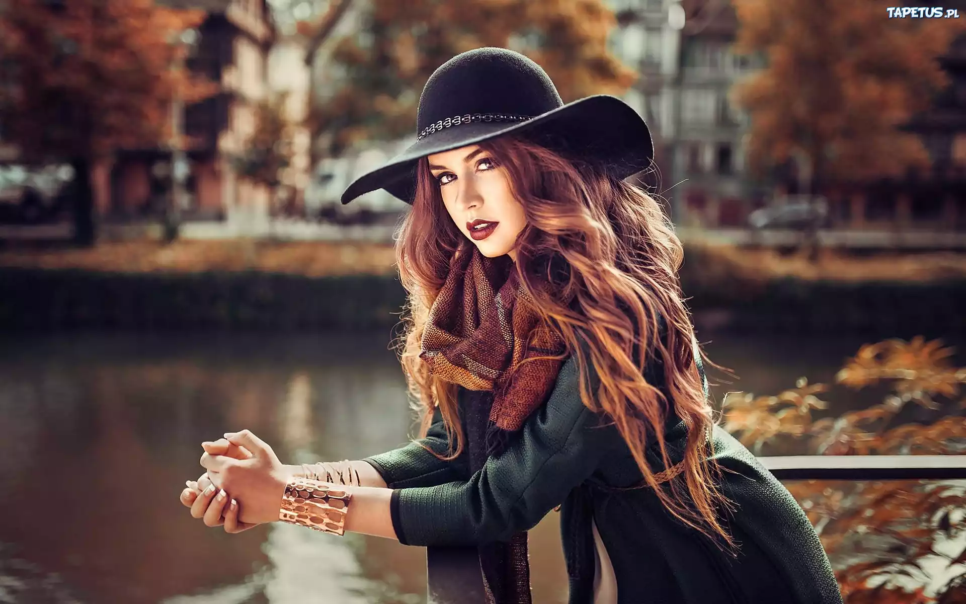 Długowłosa, Dziewczyna, Modelka, Kapelusz