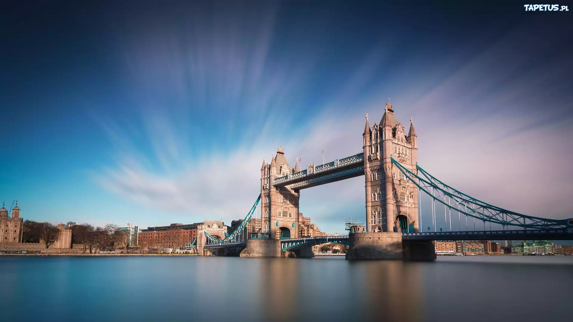 Wielka Brytania, Londyn, Most, Tower Bridge, Rzeka