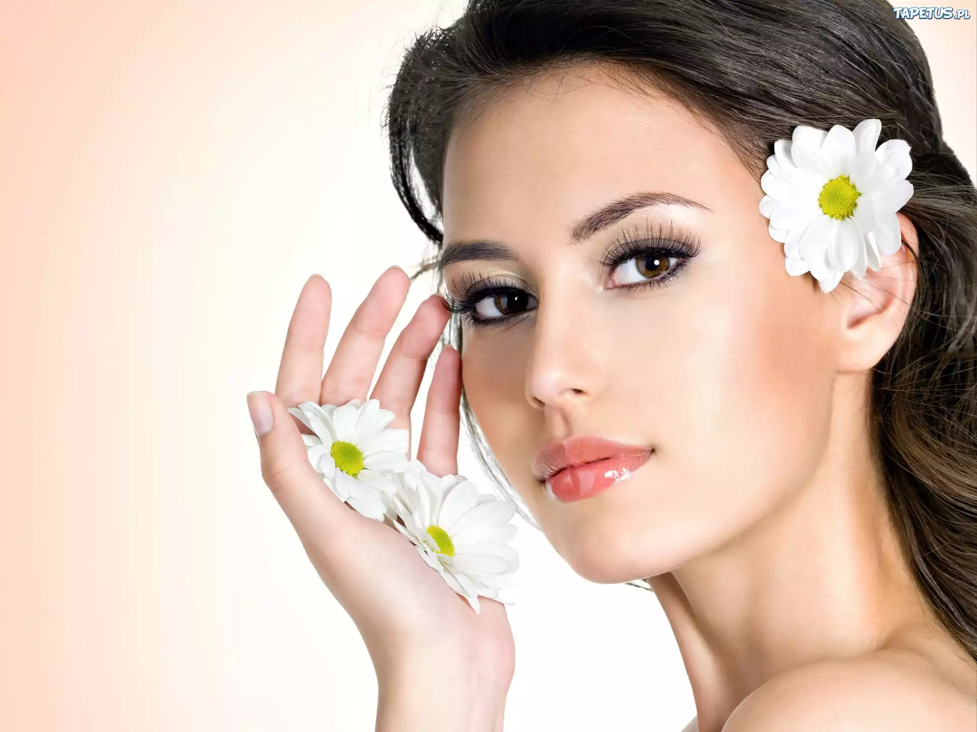 Piękna, Modelka, Makijaż