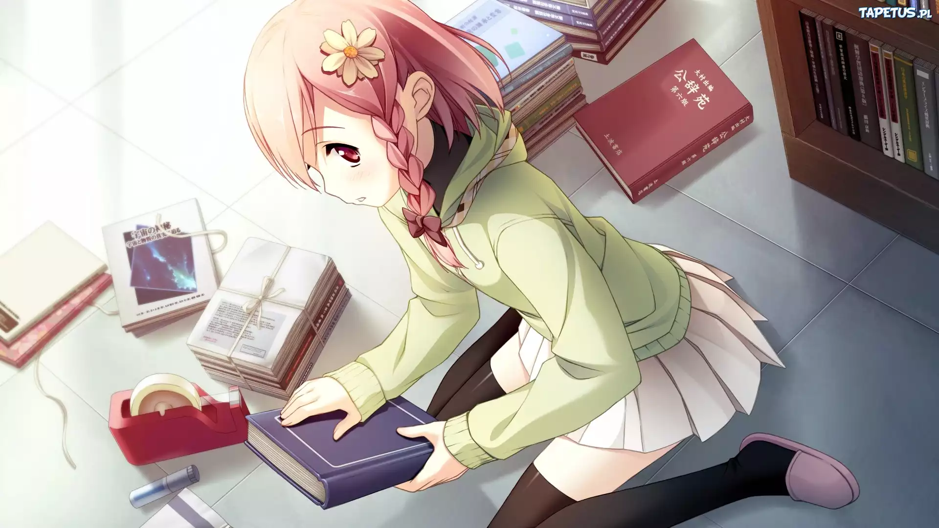 Dziewczyna, Książki, Księgarnia, Manga, Anime
