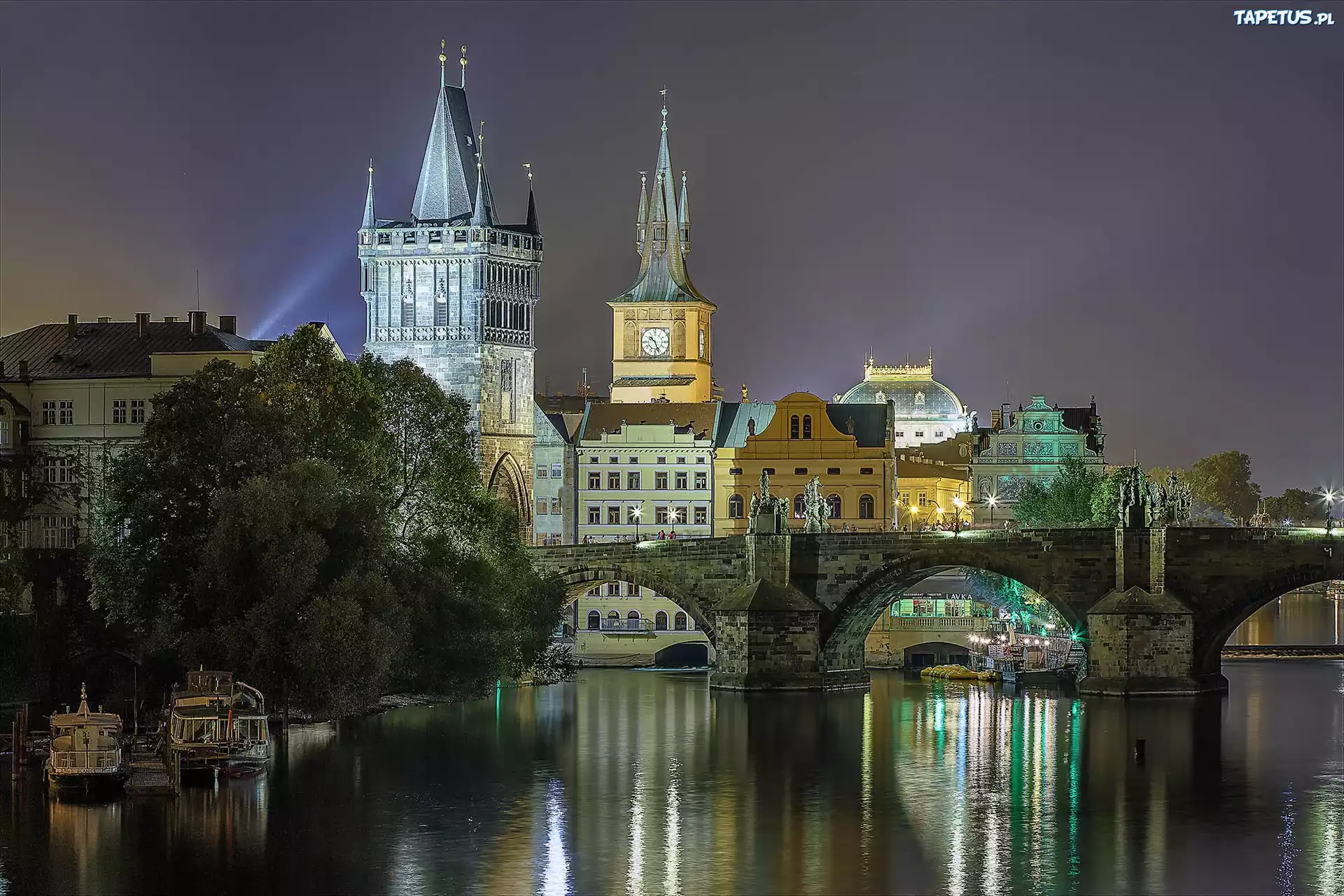 Czechy, Praga, Zamek, Zabytek, Most, Rzeka