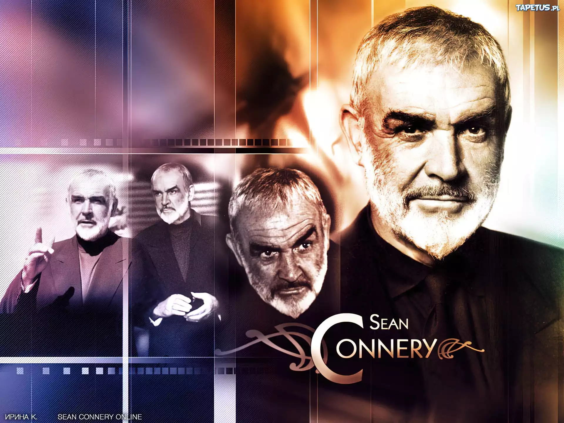 Sean Connery,czarny strój