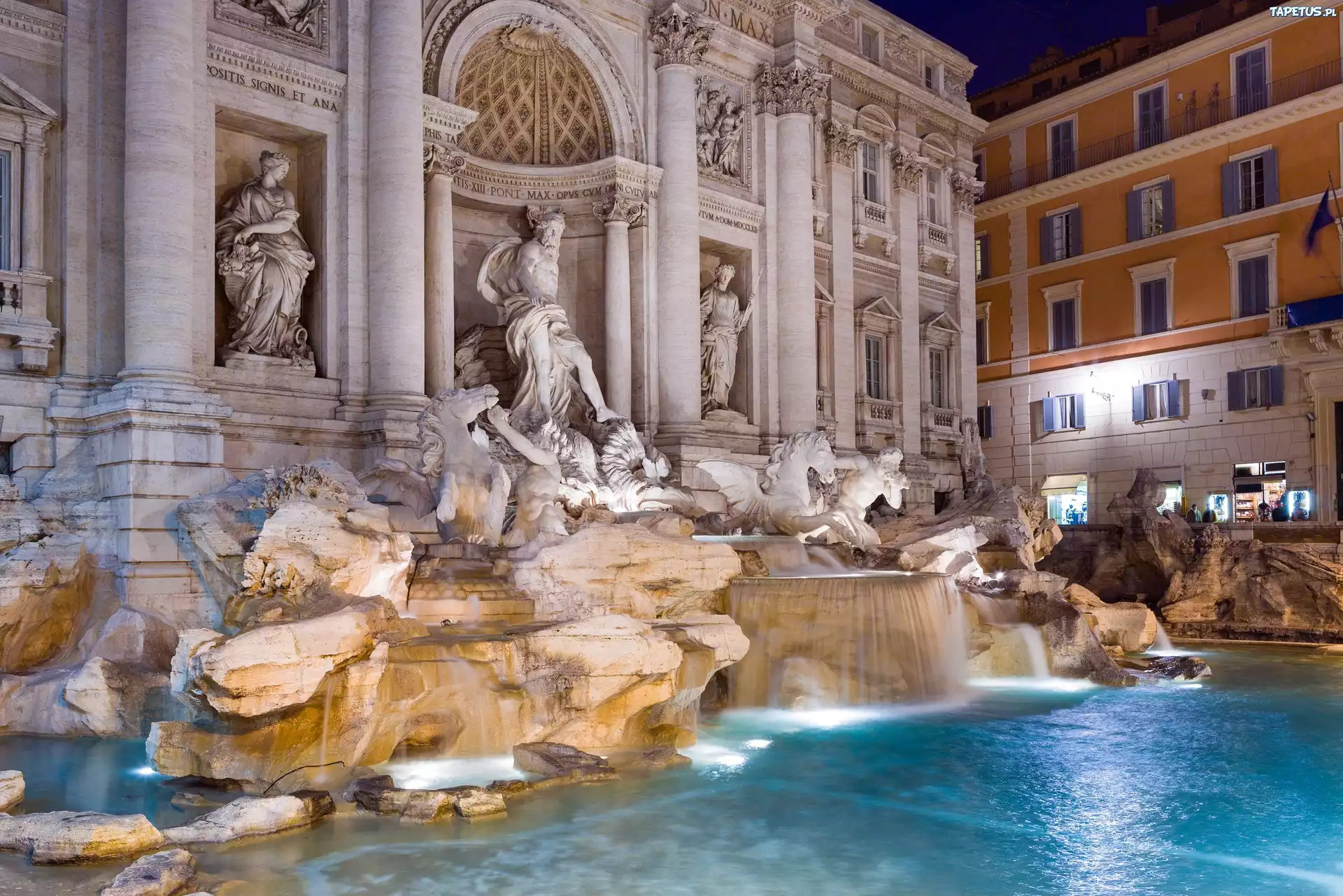 Fontanna, Di Trevi, Rzym