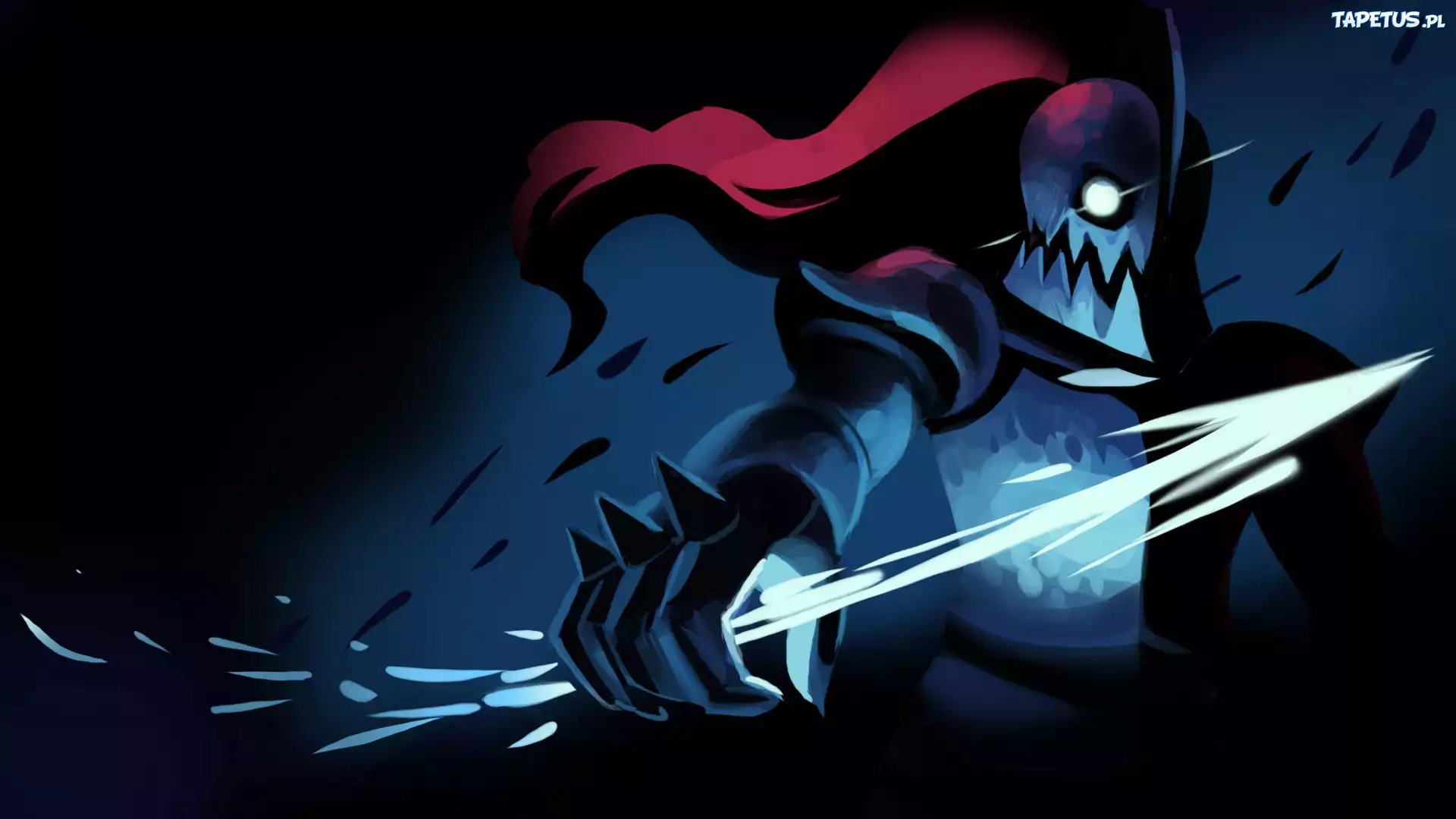 Undertale, Undyne, Zbroja, Włócznia