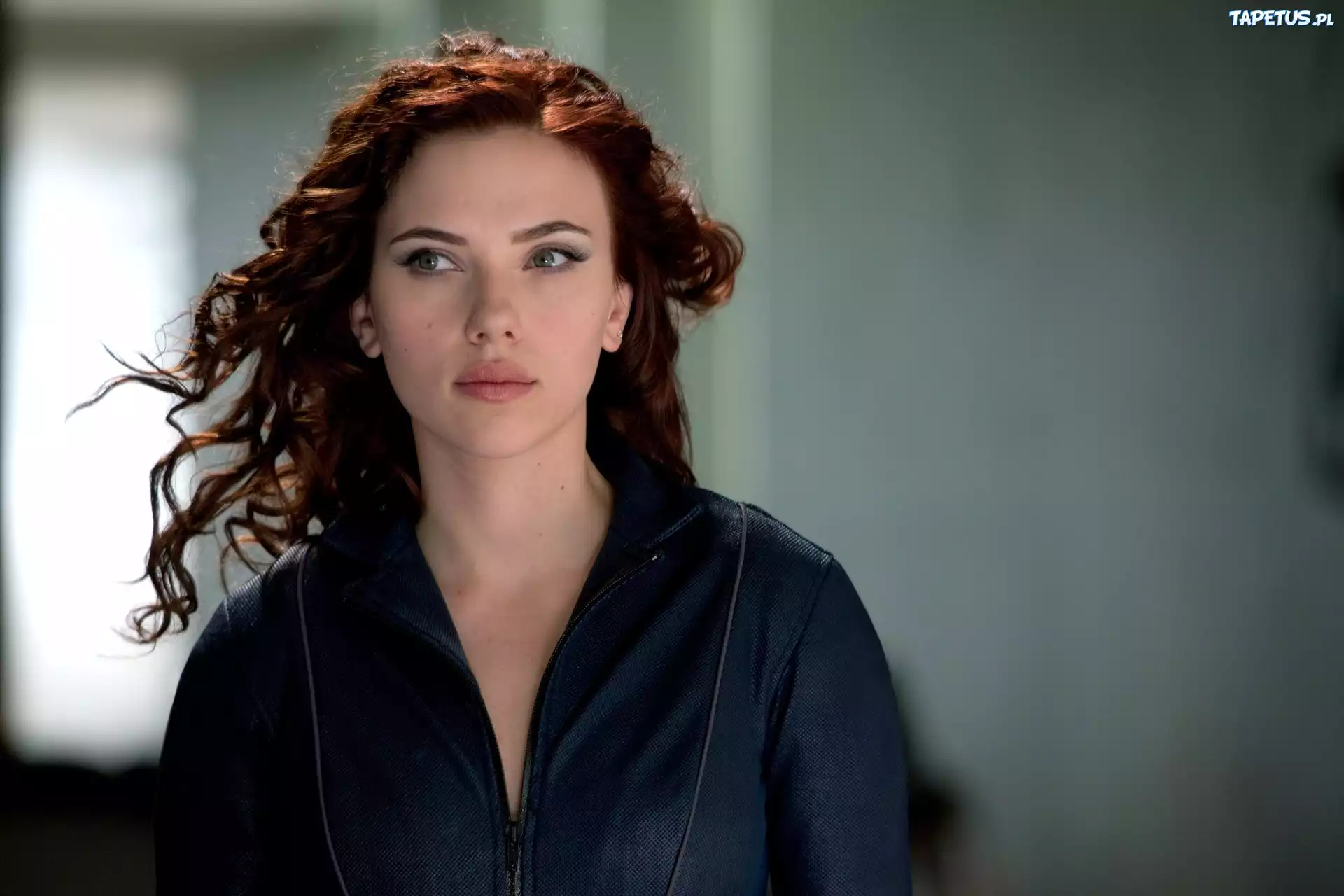 Scarlett Johansson, Makijaż, Rozwiane, Włosy