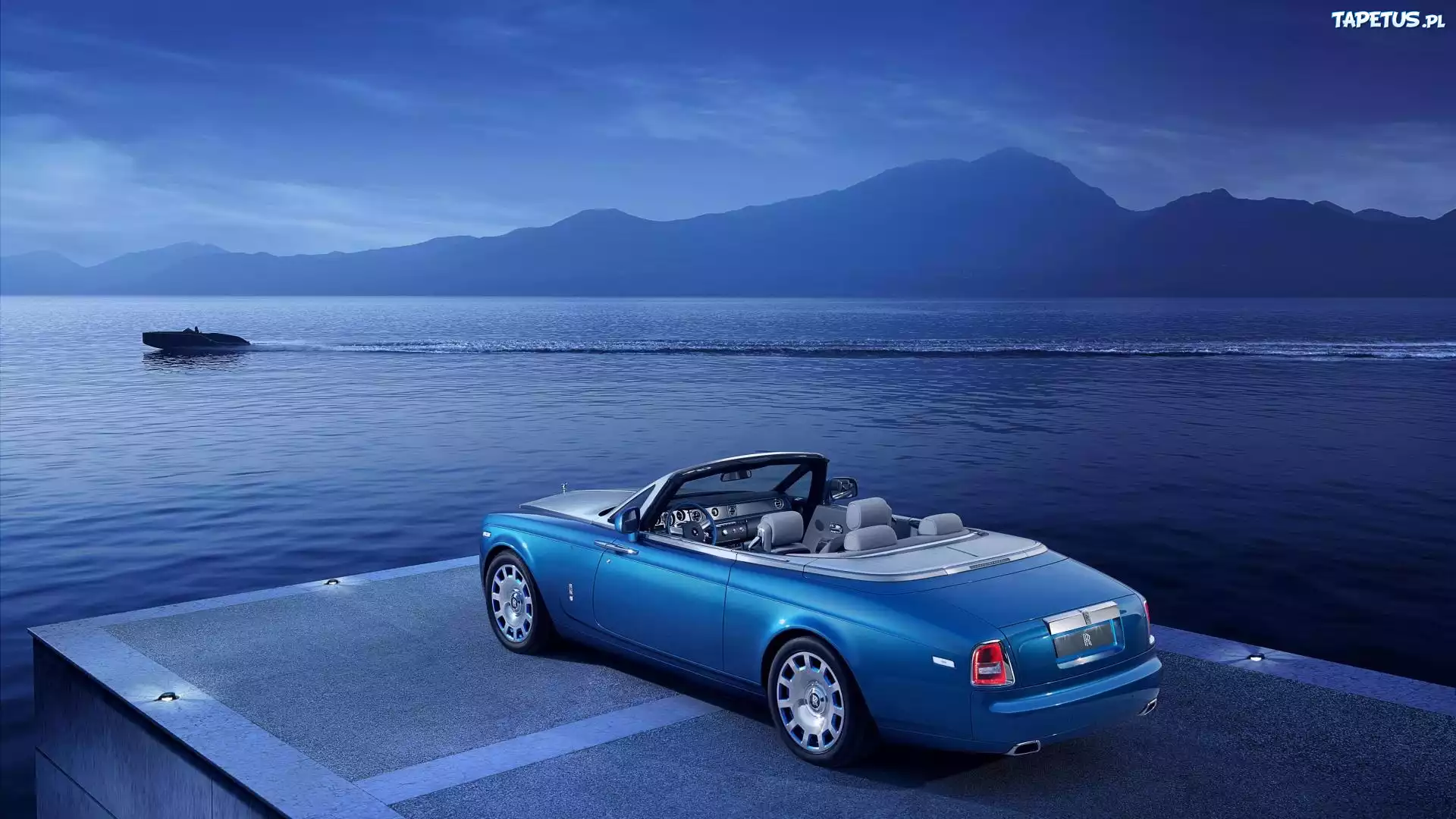 Samochód, Woda, Góry, Rolls-Royce