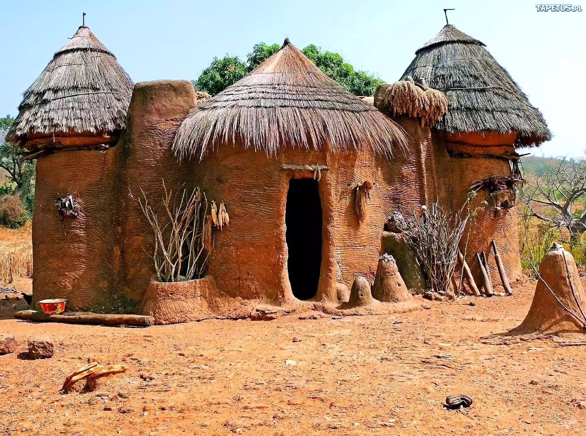 Domek, Gliniany, Benin, Afryka