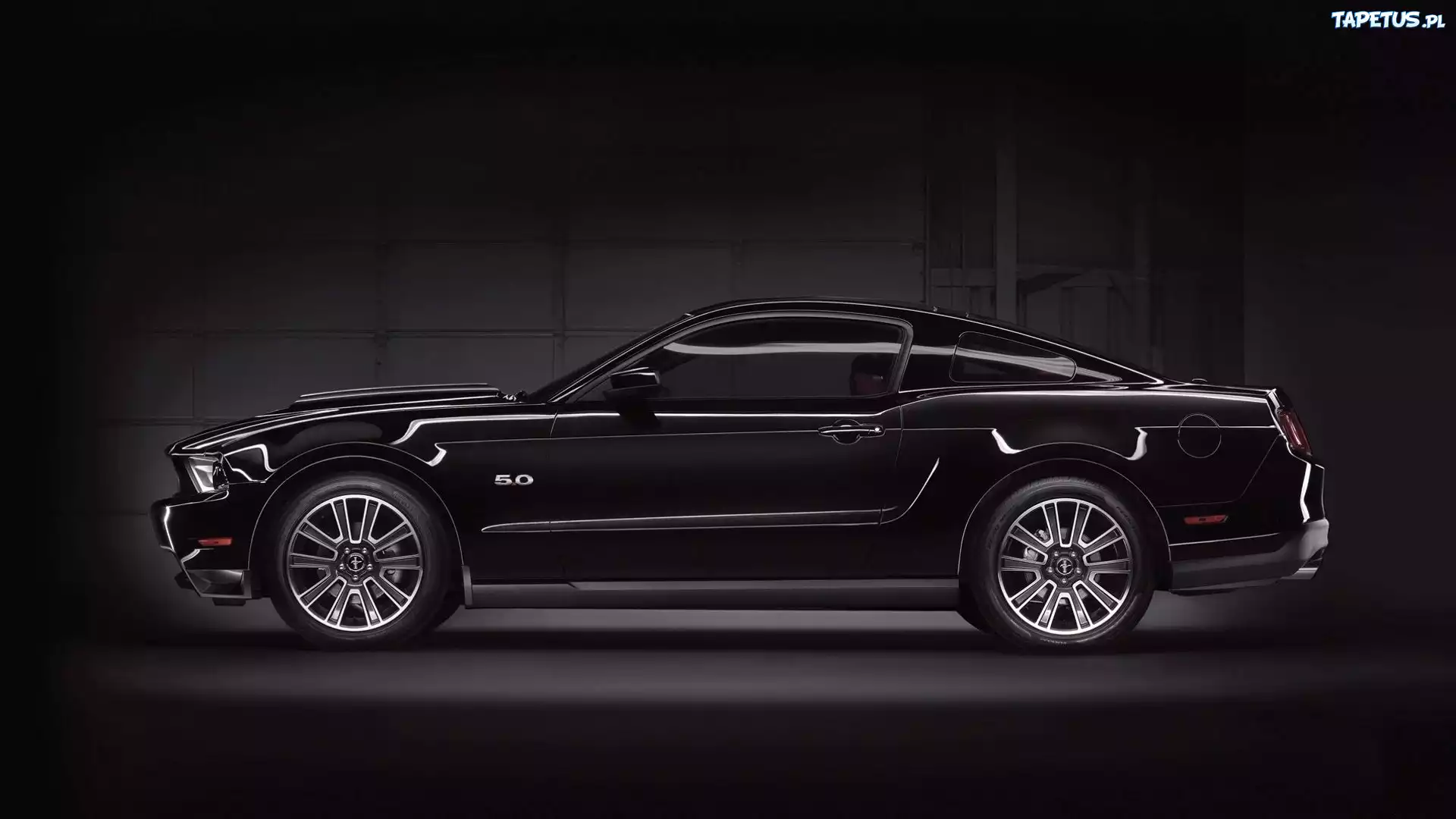 Czarny, Ford, Mustang