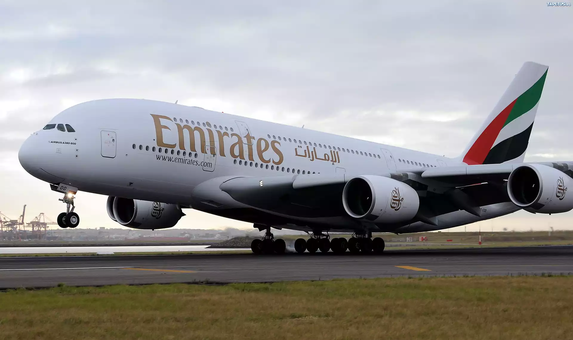 Samolot, Emirates , Airbus A380