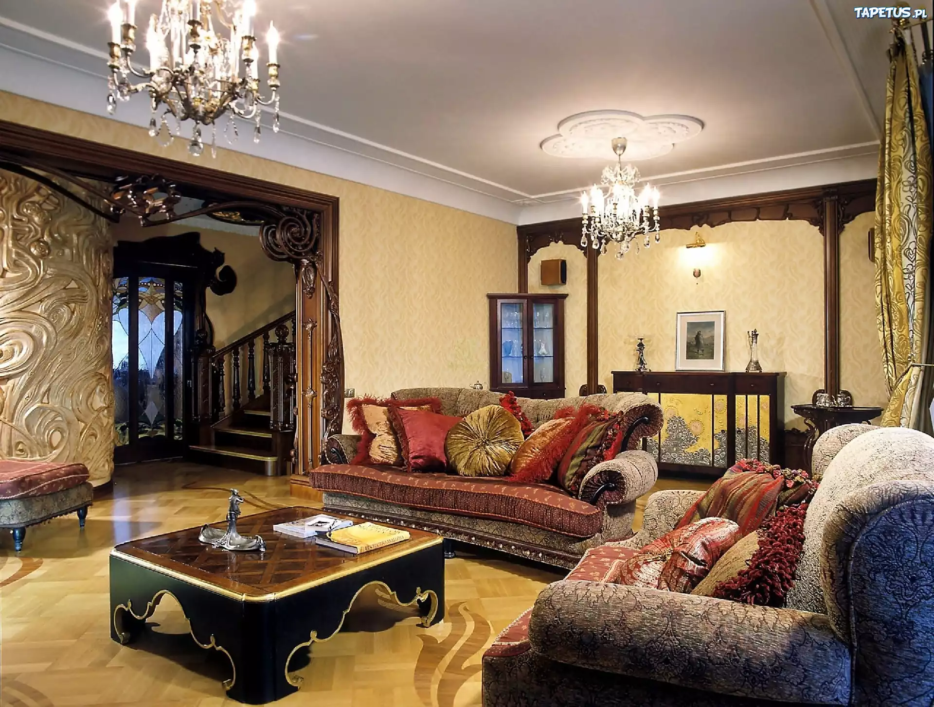 Dom, Wnętrze, Stylowy, Salon