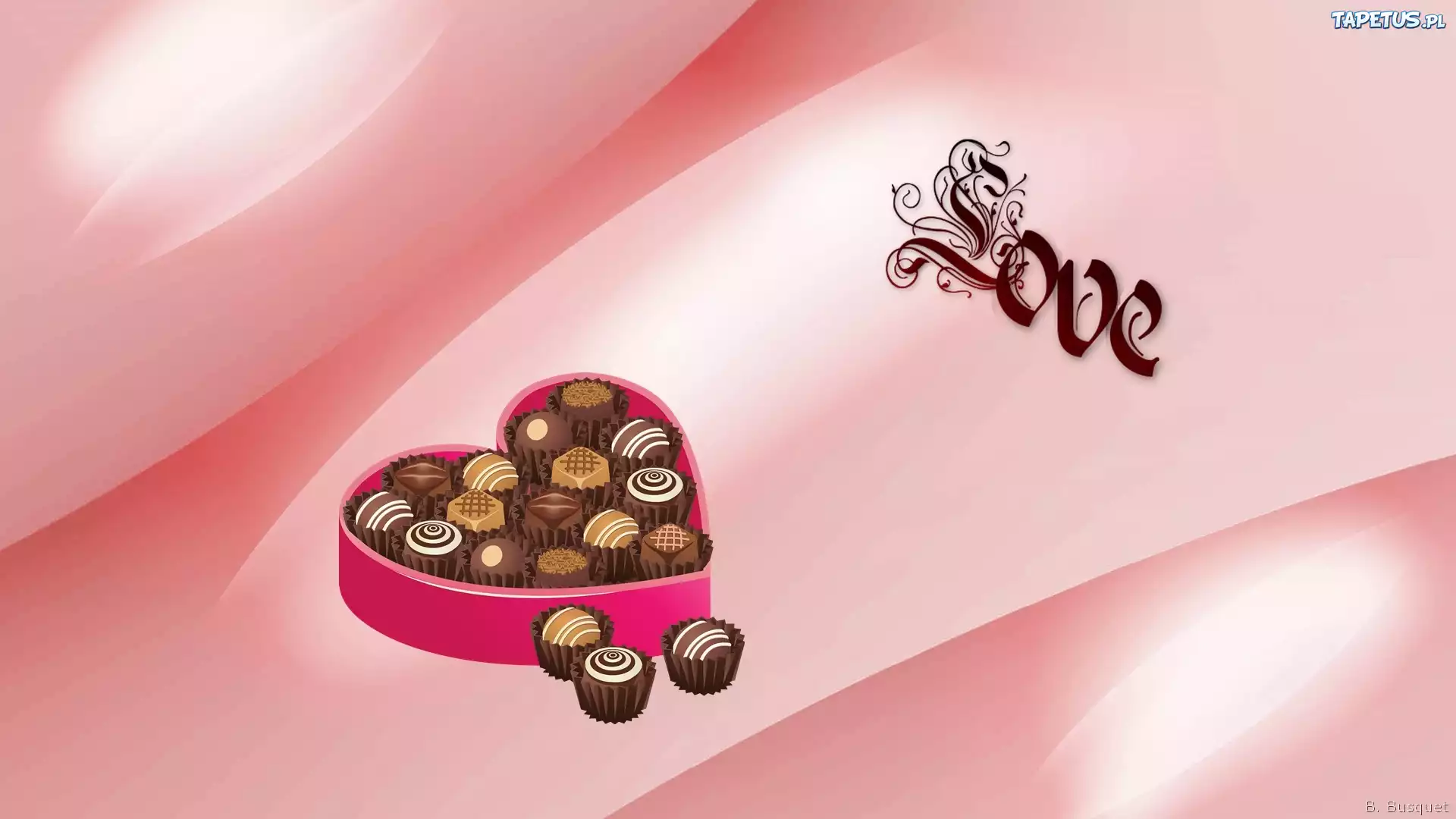 Czekoladki, Serce, Love