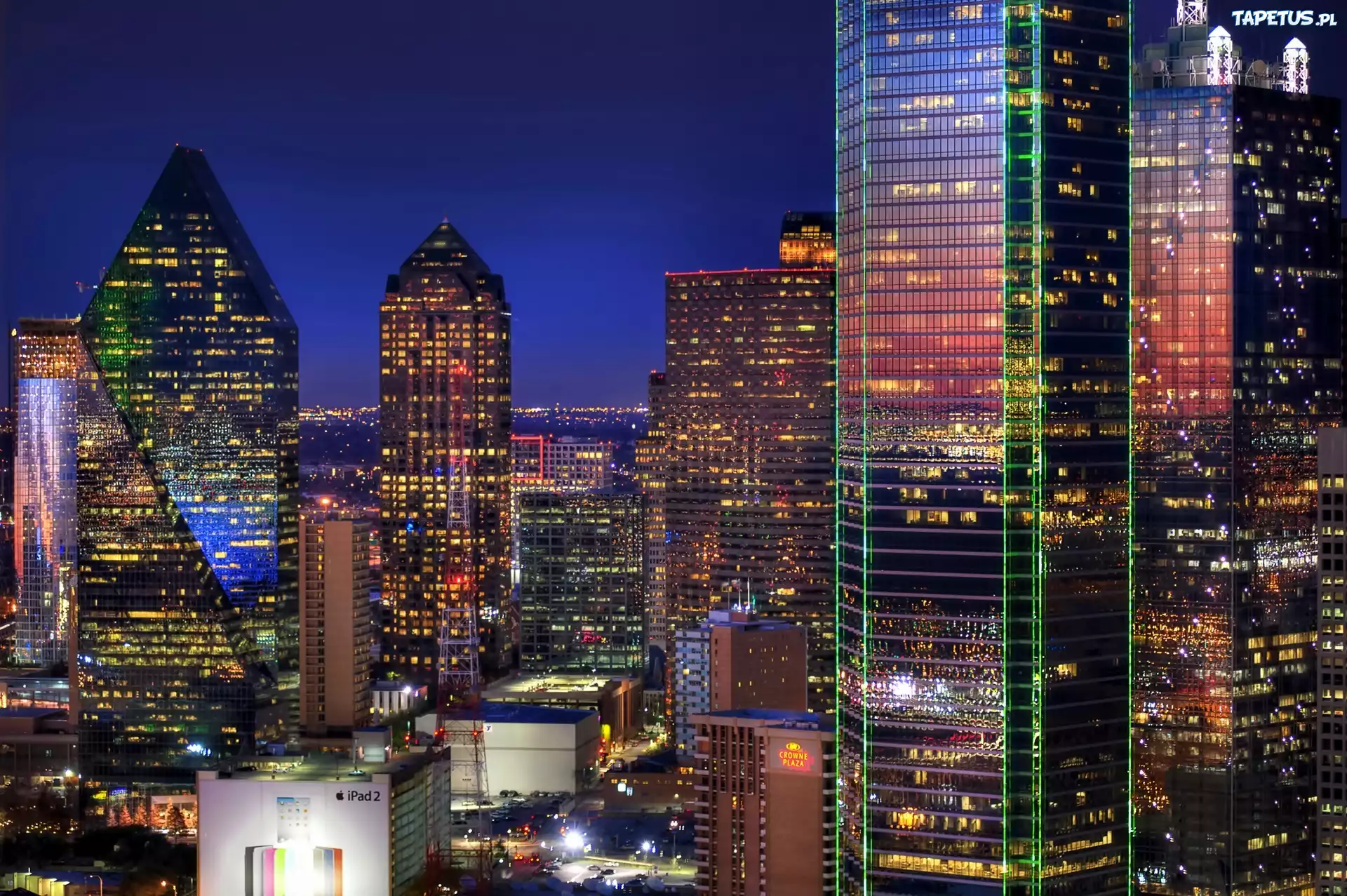 Dallas, Nocna, Panorama, Miasta