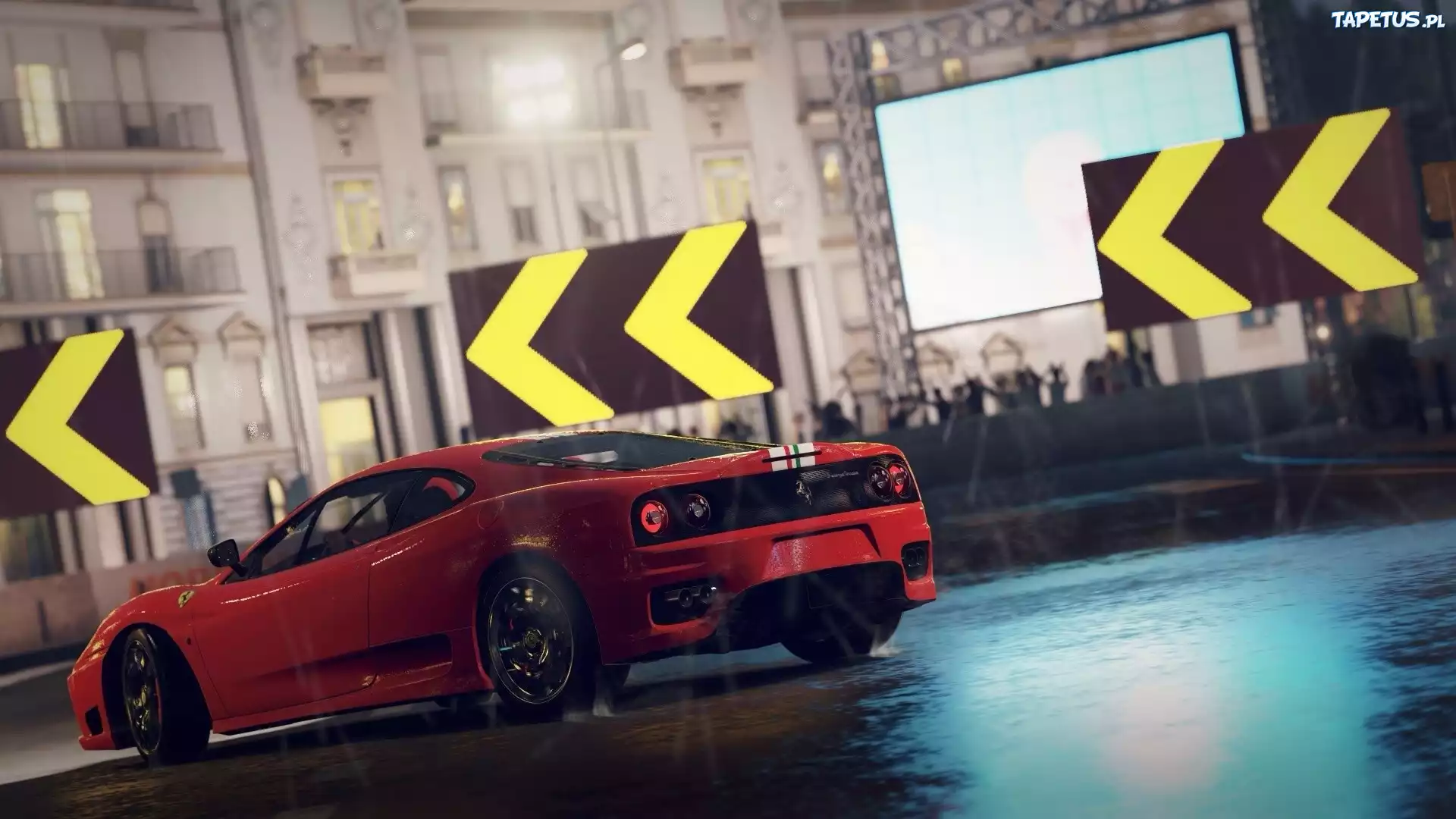 Samochód, Ferrari, Czerwony, Forza