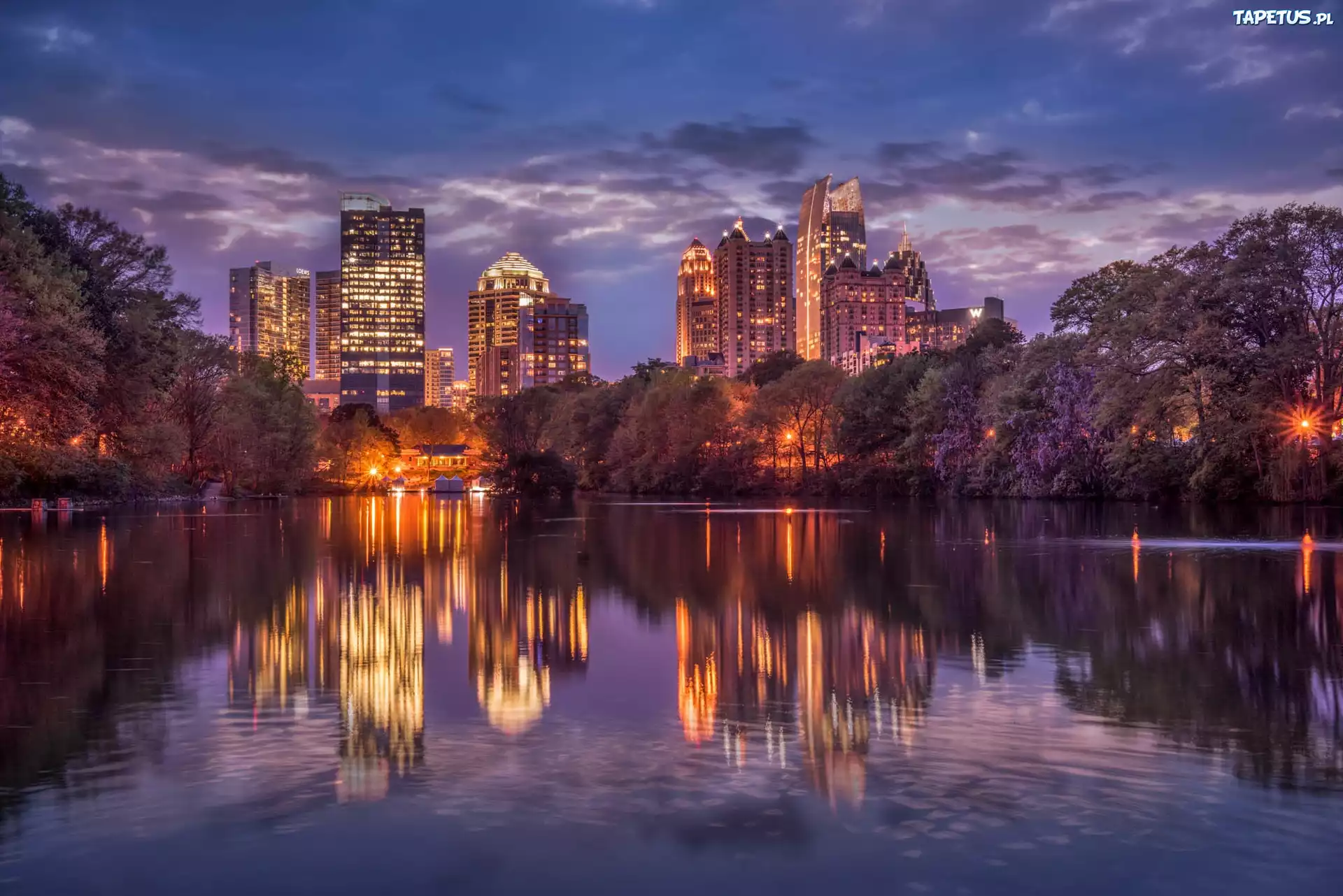 Stany Zjednoczone, Georgia, Atlanta, Miasto nocą