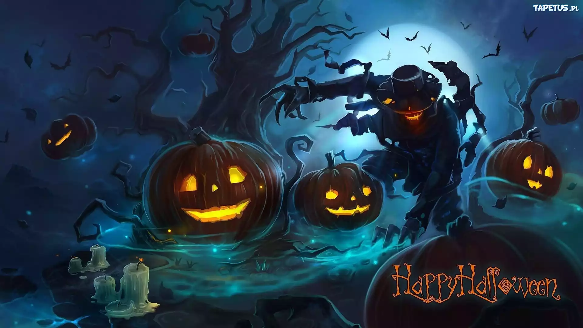 Dynie, Świece, Halloween