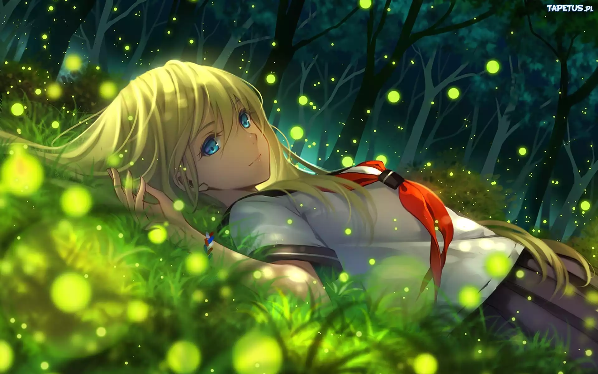 Dziewczyna, Las, Manga, Anime