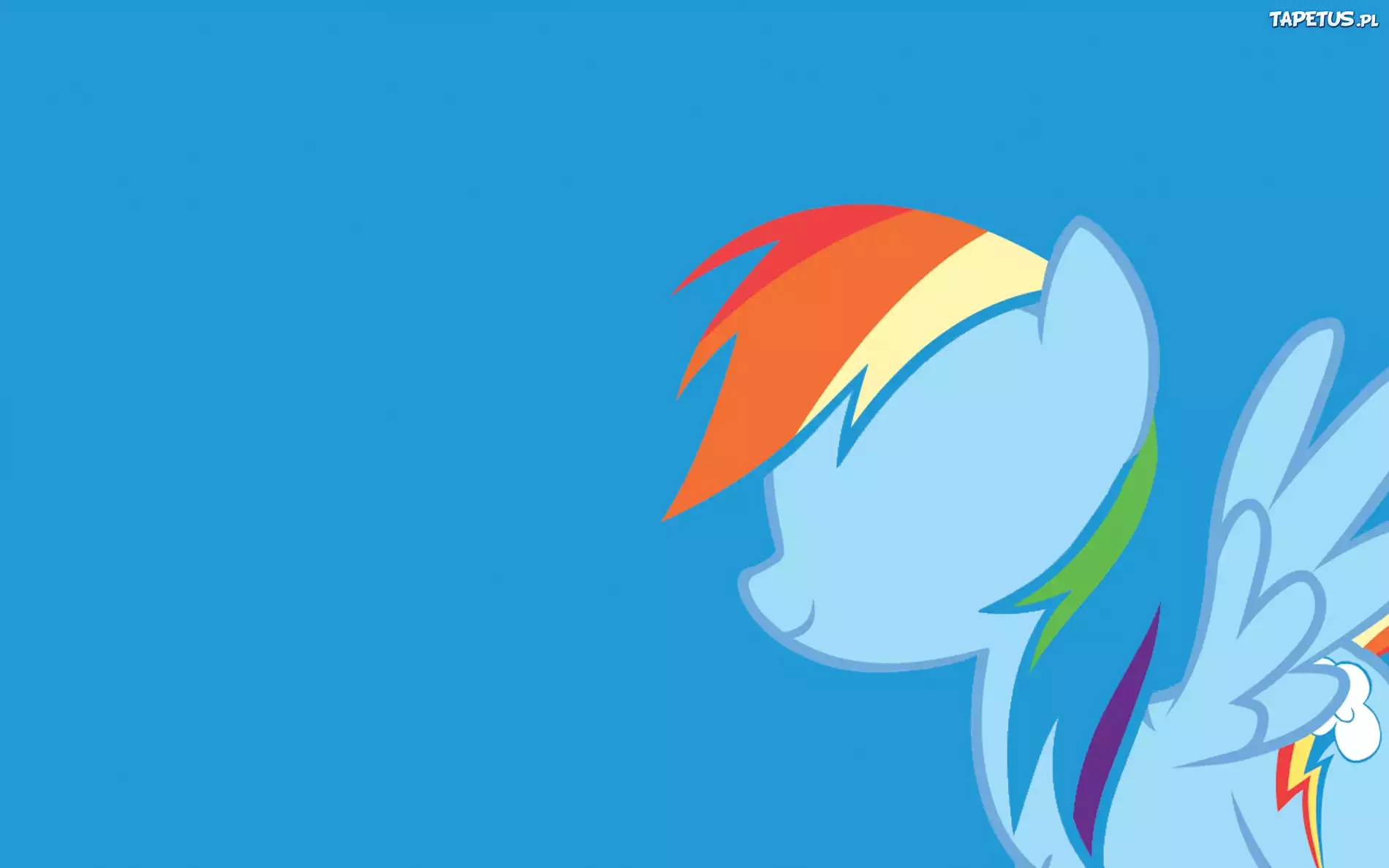 Rainbow Dash, Niebieskie, Tło