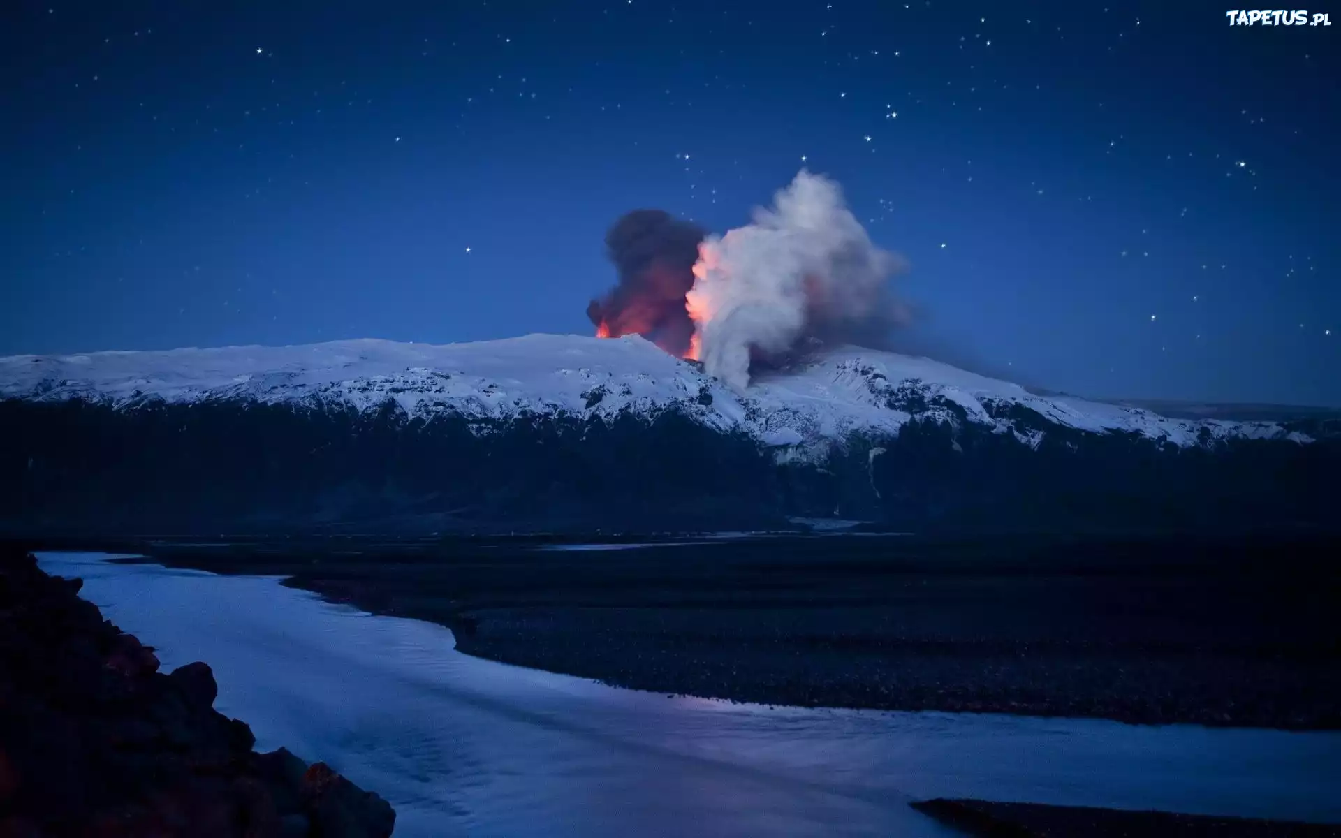 Wulkan, Erupcja, Gwiazdy