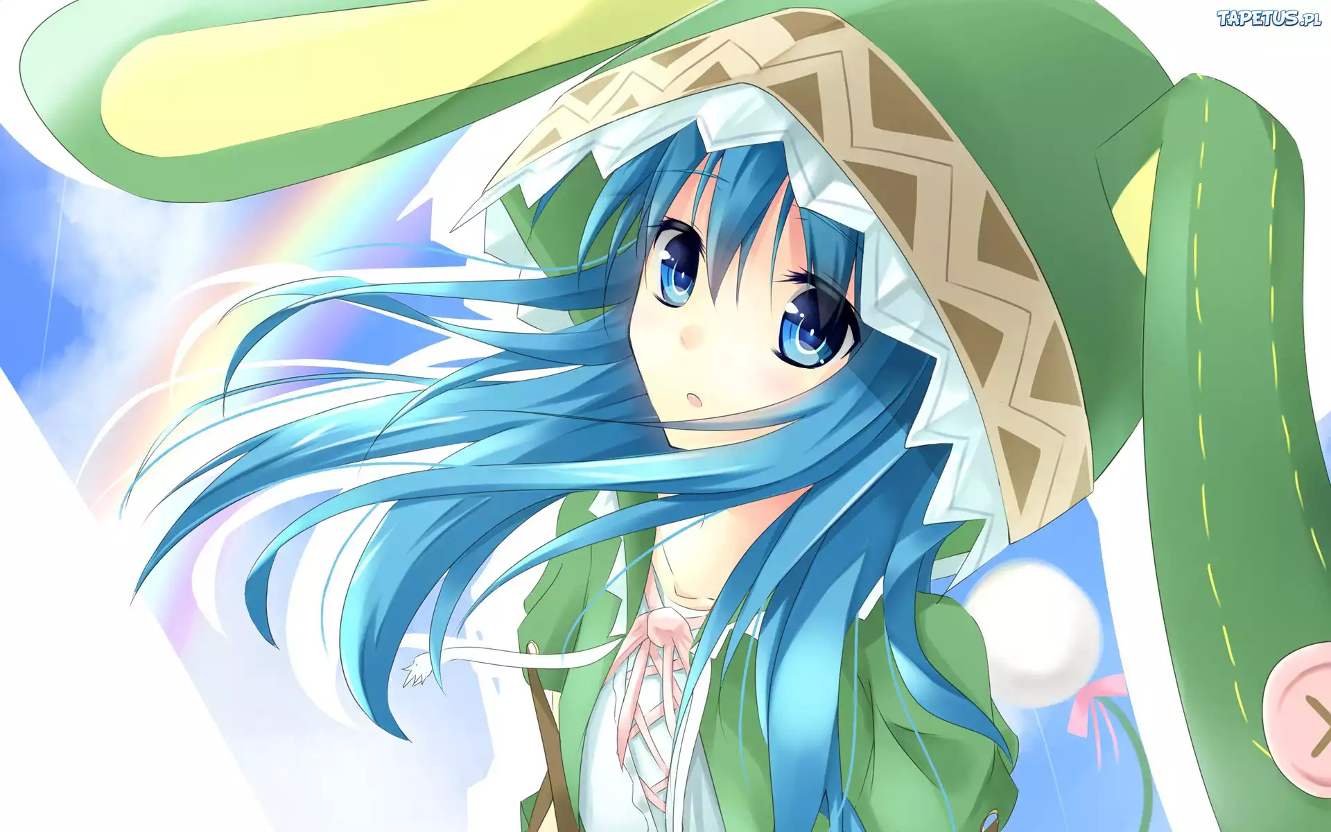 Dziewczyna, Czapka, Uszy, Manga, Anime