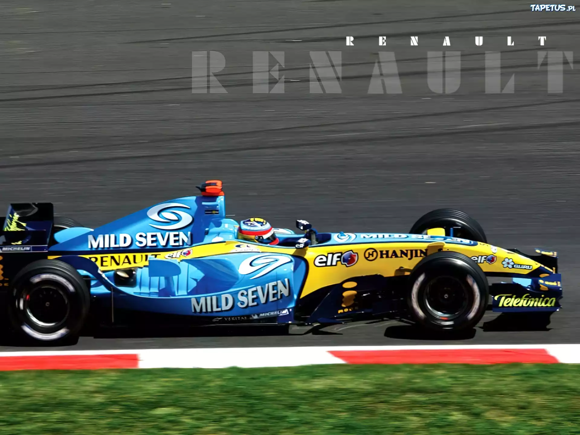 Formuła 1,bolid,opony,Renault, kask , koła, spojler