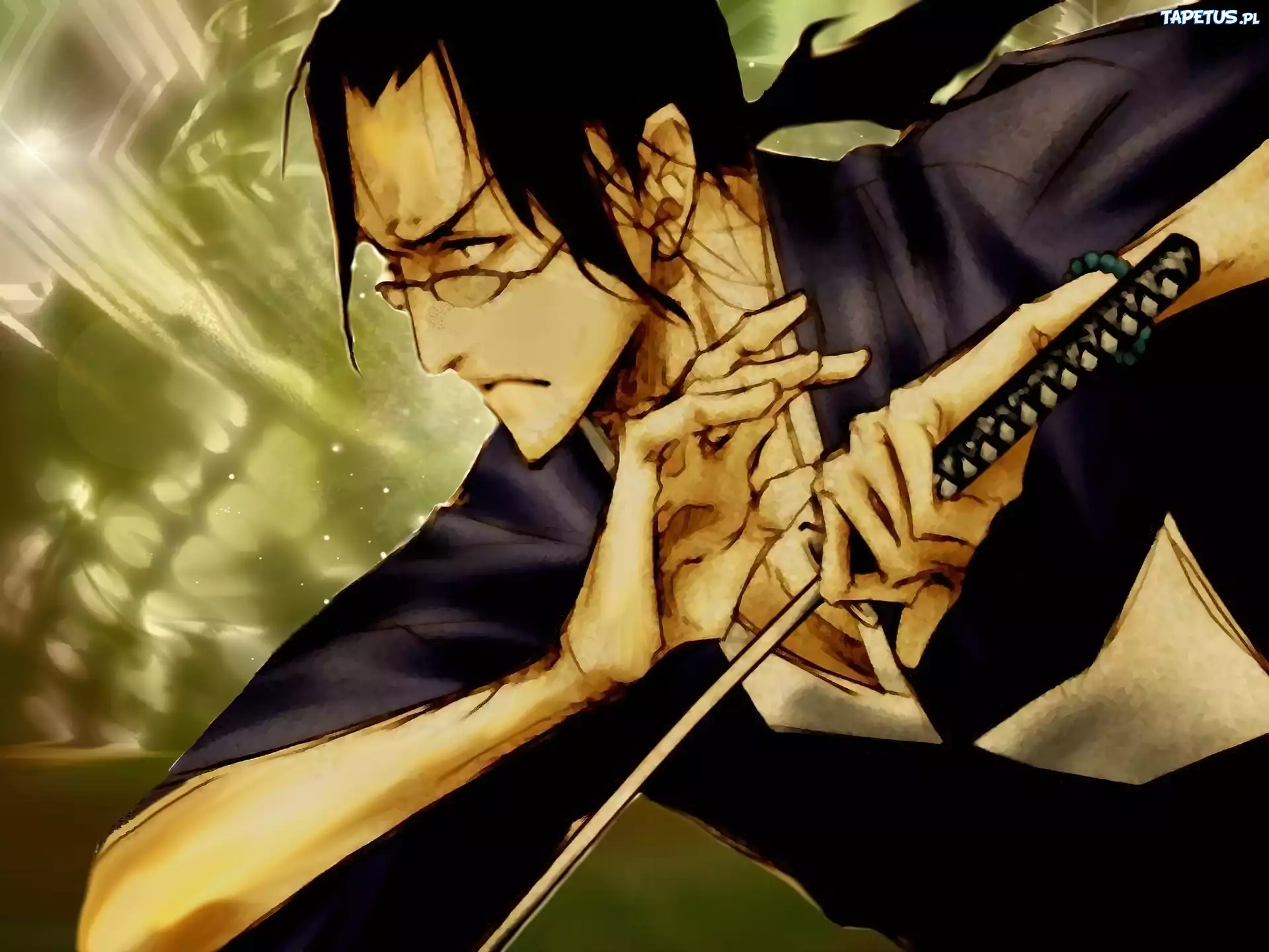Samurai Champloo, okulary, miecz